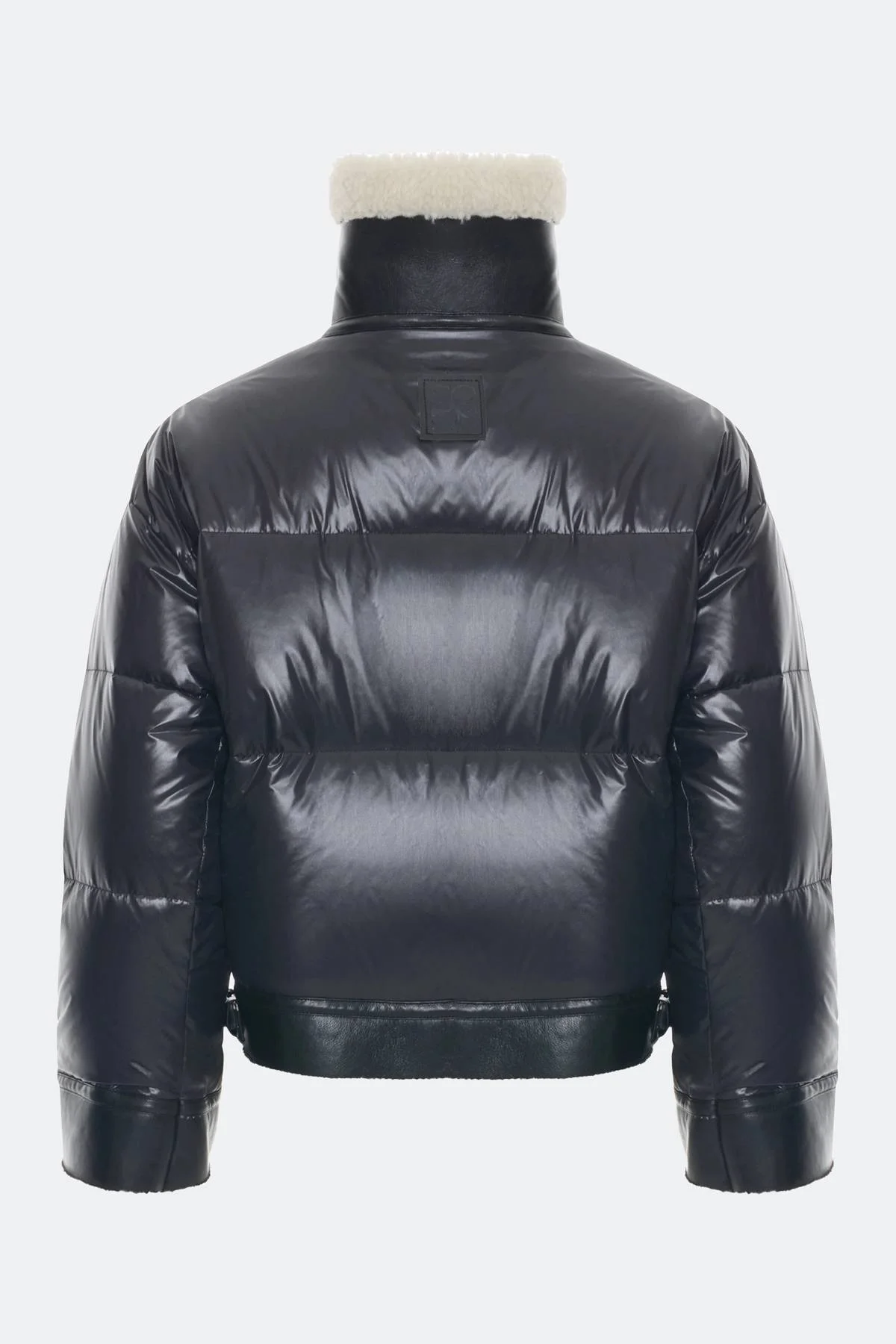 Комбинированная куртка с овчиной, 44