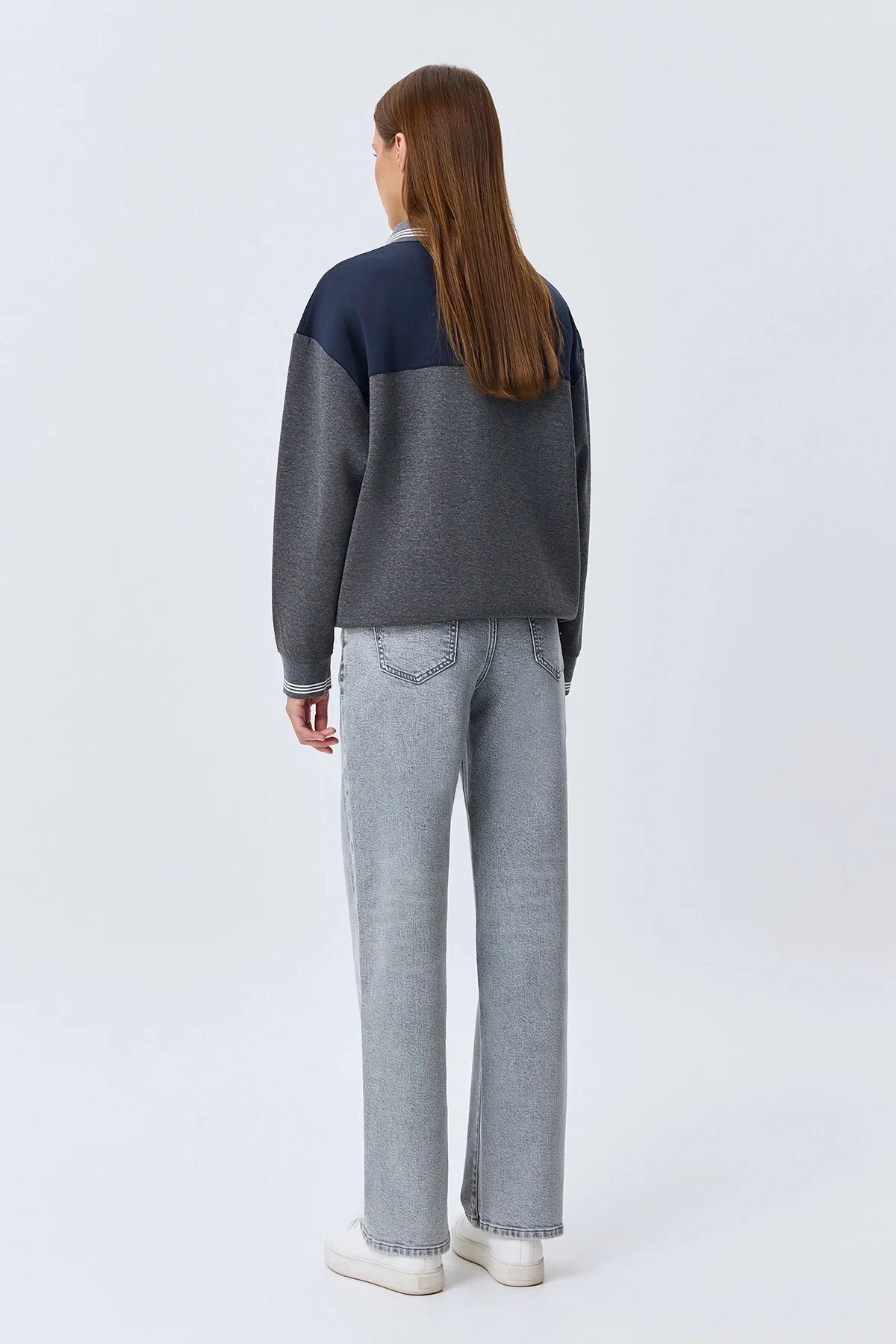 Светло-серые джинсы Straight fit, 52