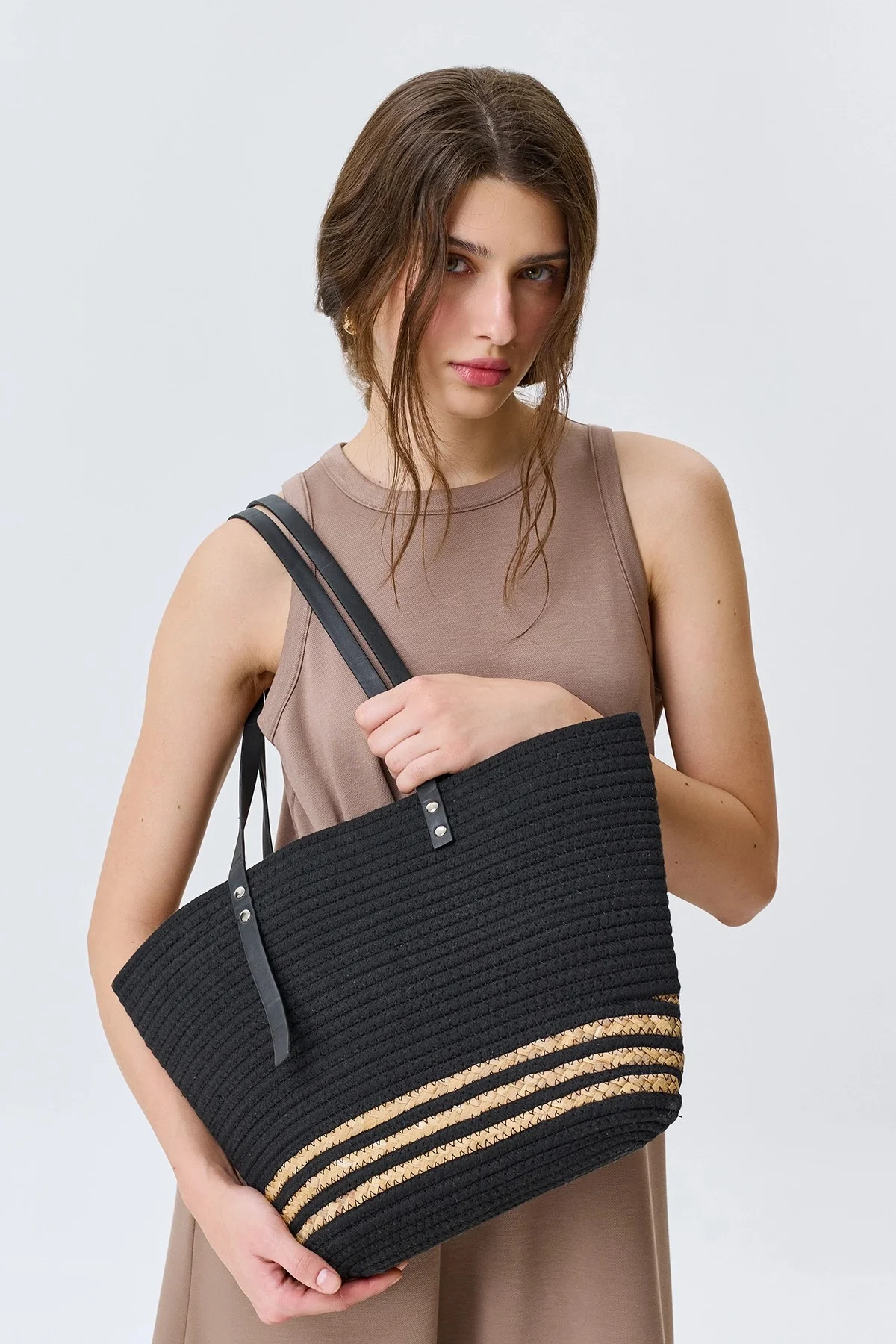 Сумка-шоппер из рафии, One