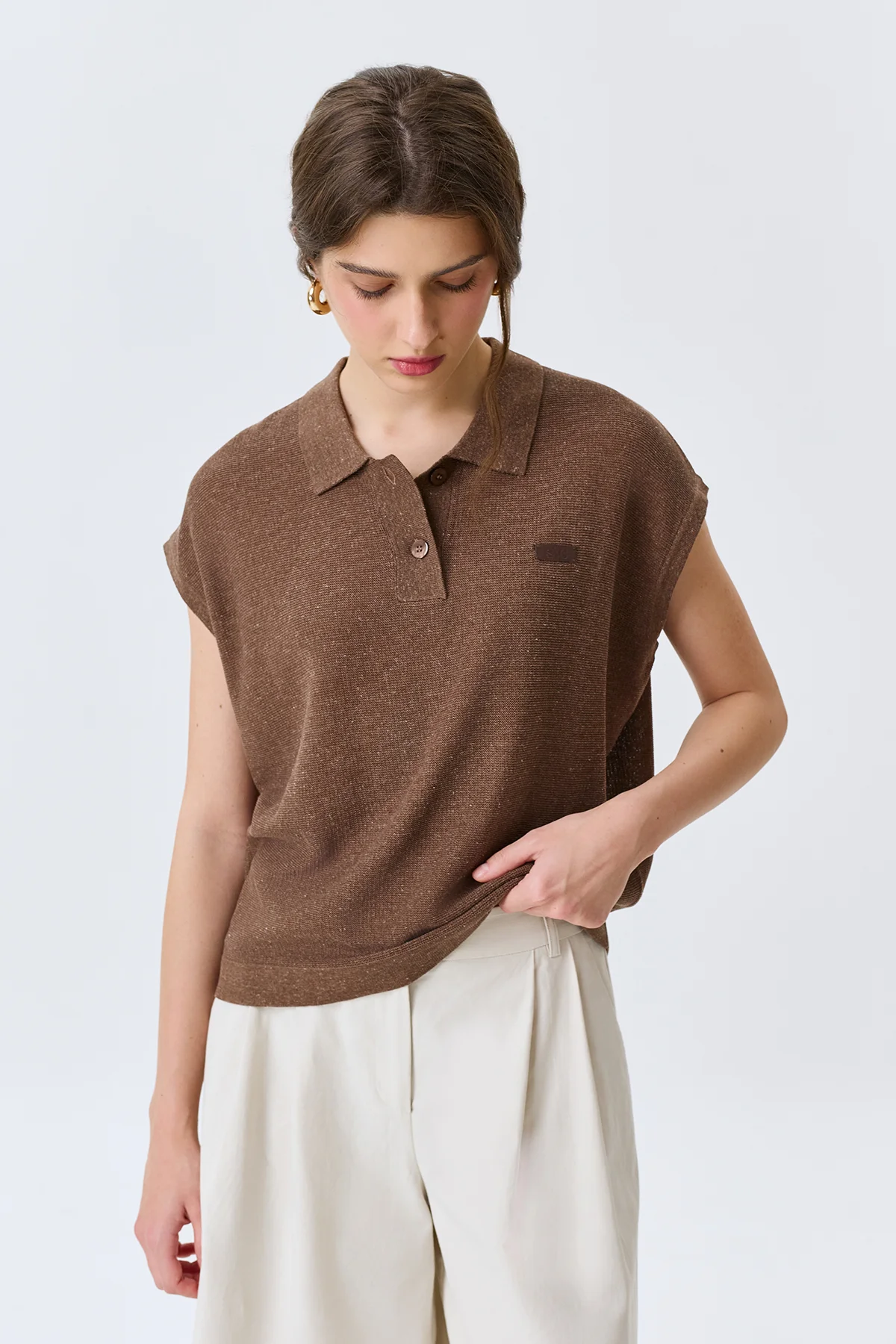 Поло из смесового лиоцелла, 48