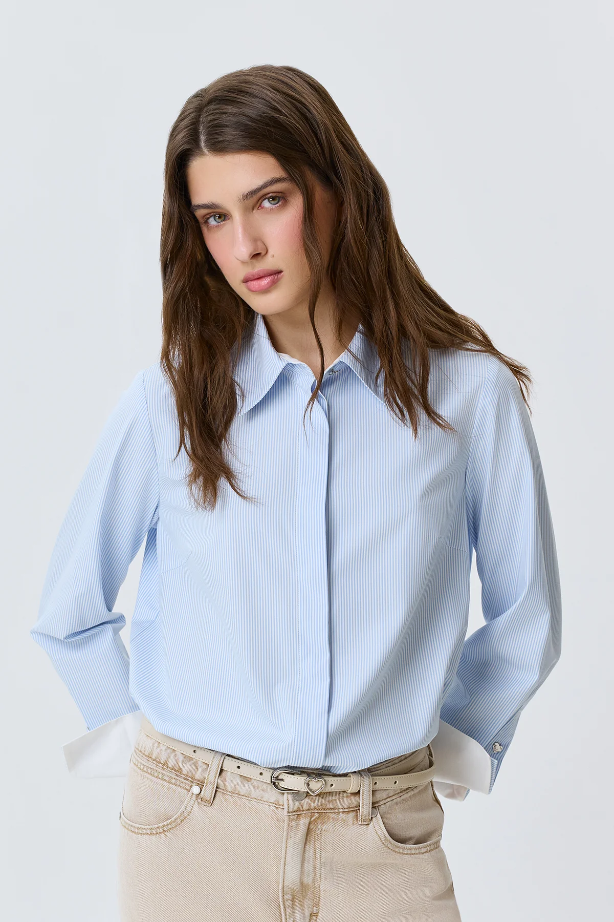 Базовая блузка из бамбукового волокна, 44