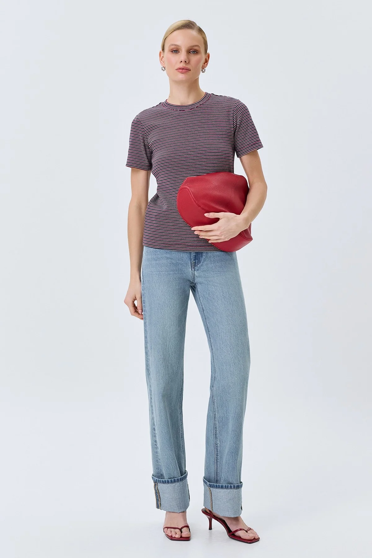 Джинсы STRAIGHT с отворотами, 52