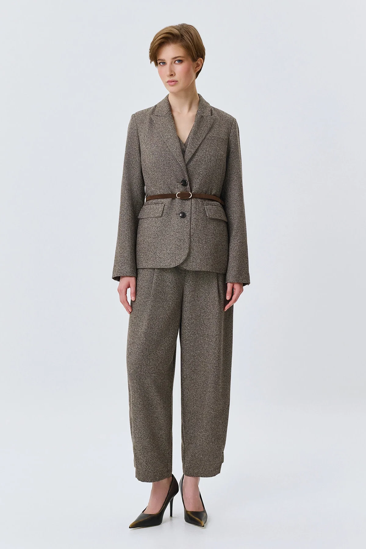 Классический жакет с узором Herringbone, 46