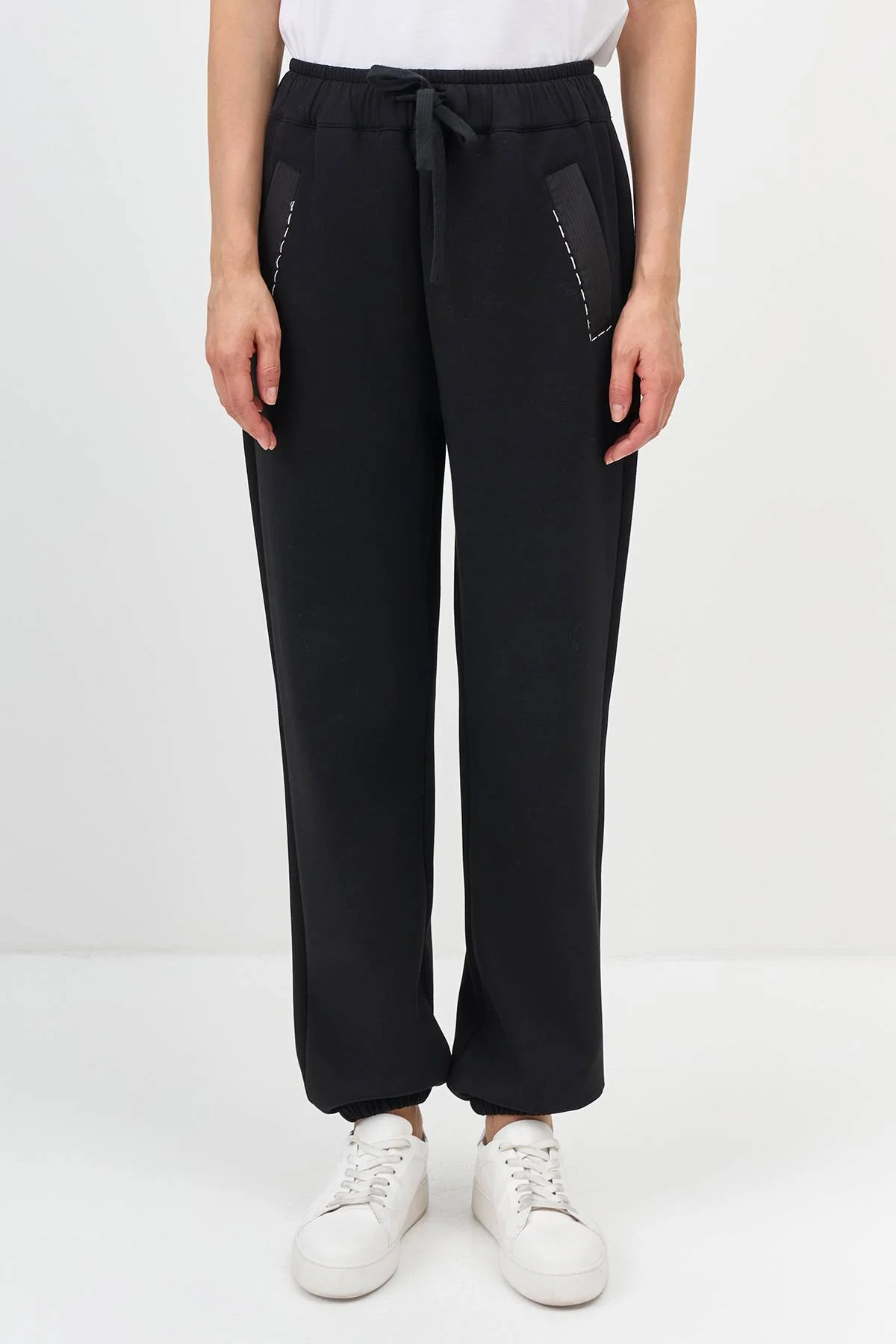 Лимитированная серия джоггеры с декором на карманах и ремень, 36