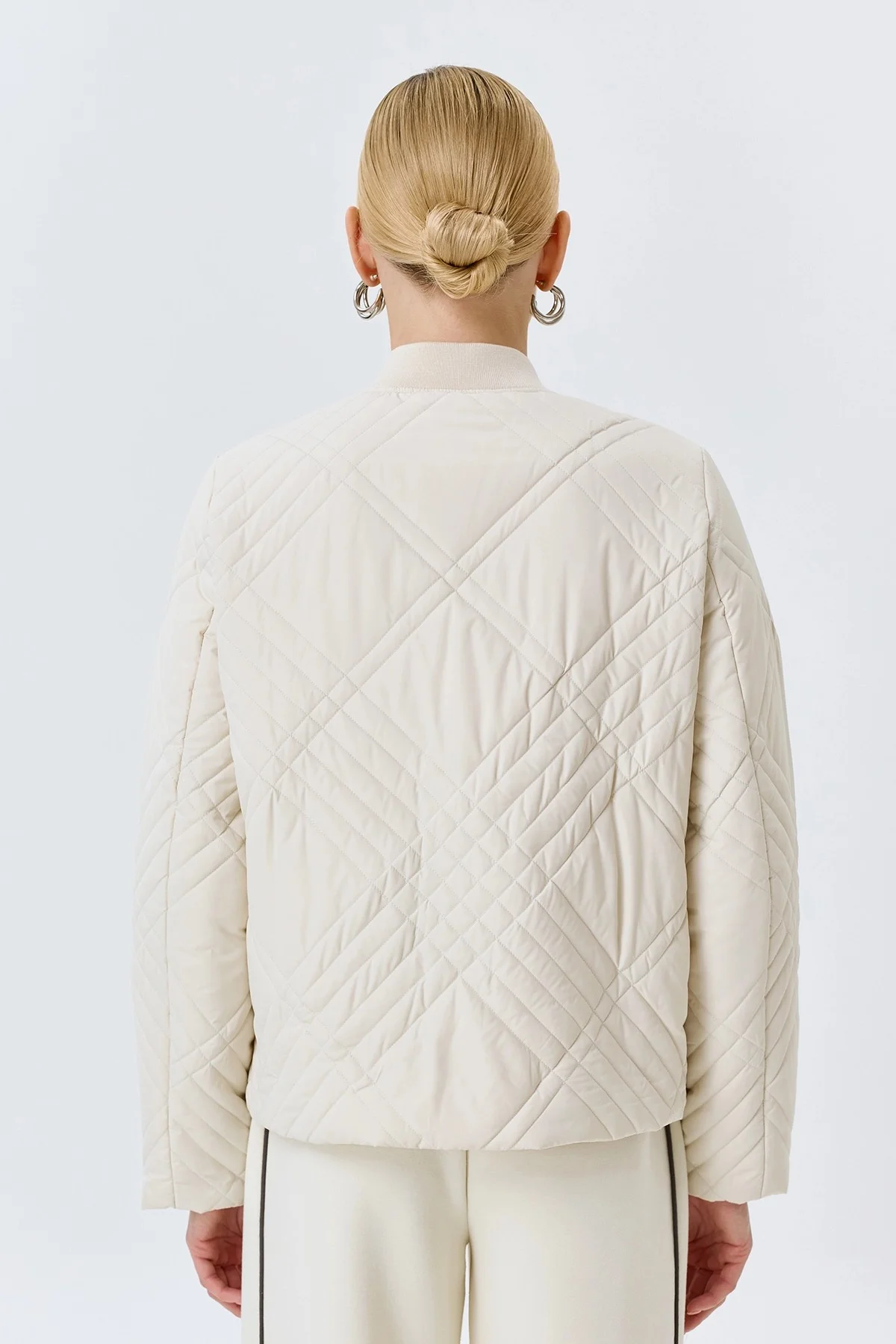 Утепленный жакет с фантазийной стежкой, 46