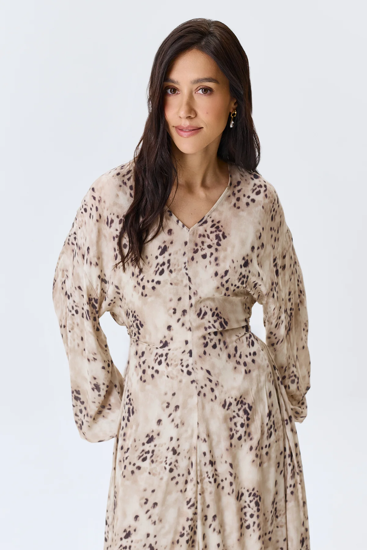 Платье с нежным ажурным принтом, 42