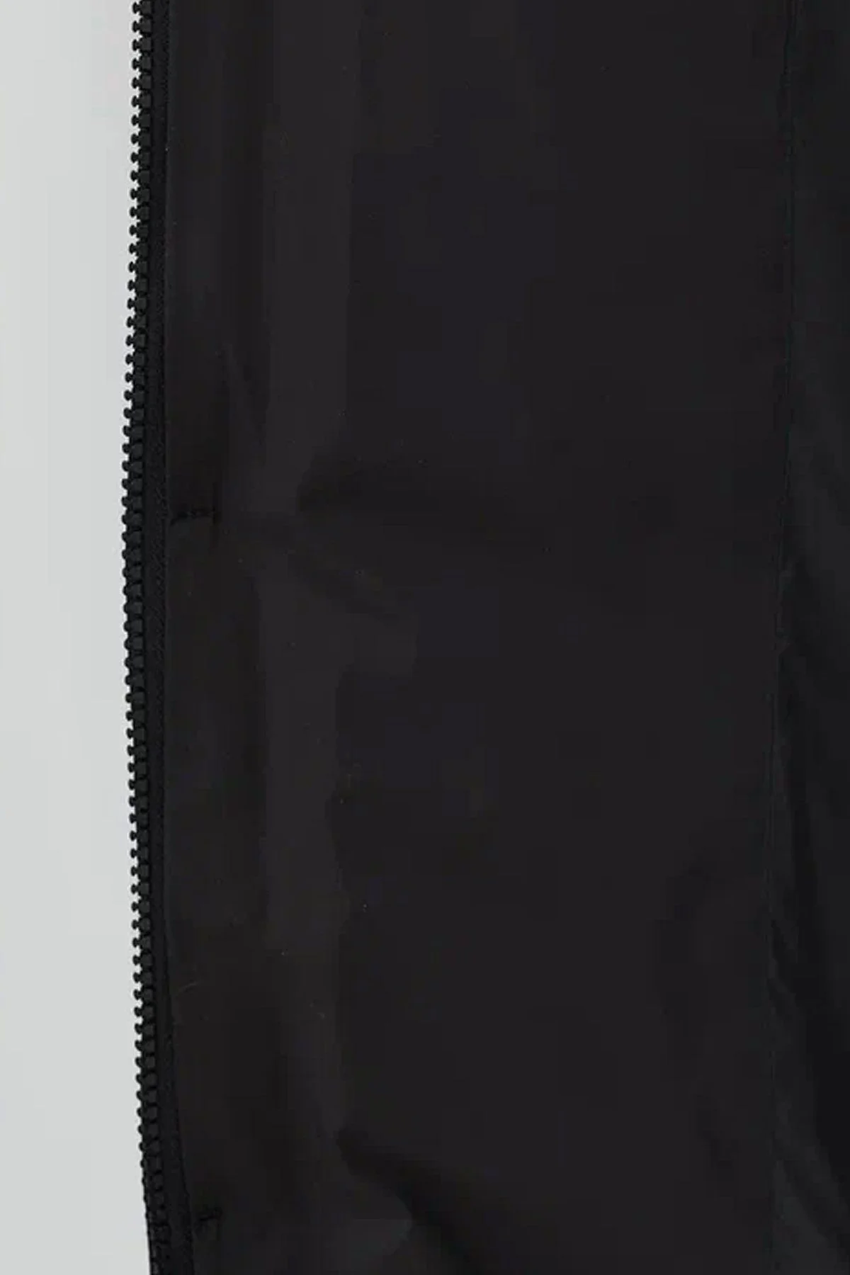 Удлиненное пальто свободного силуэта из натурального пуха в черном цвете, 48р