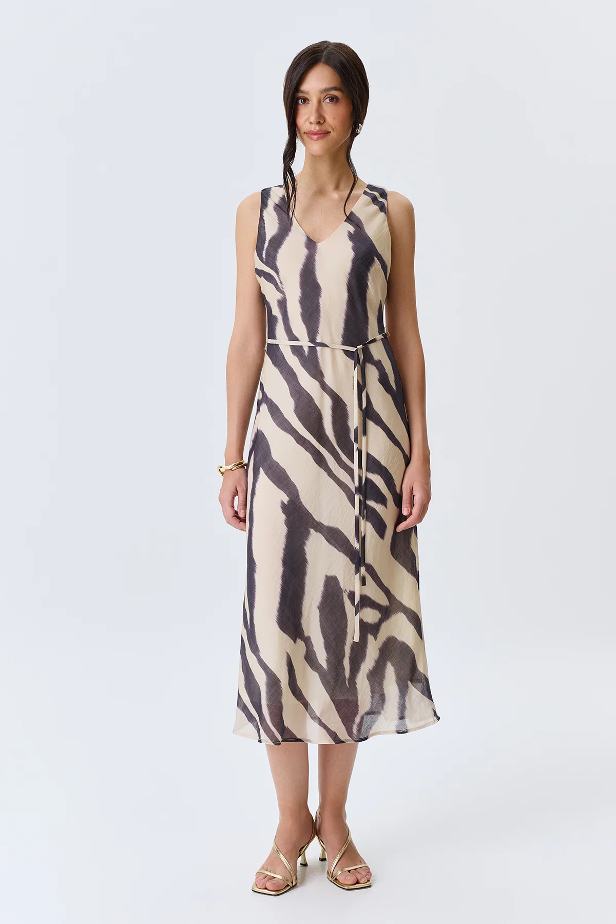 Платье-макси из тенселя, 50