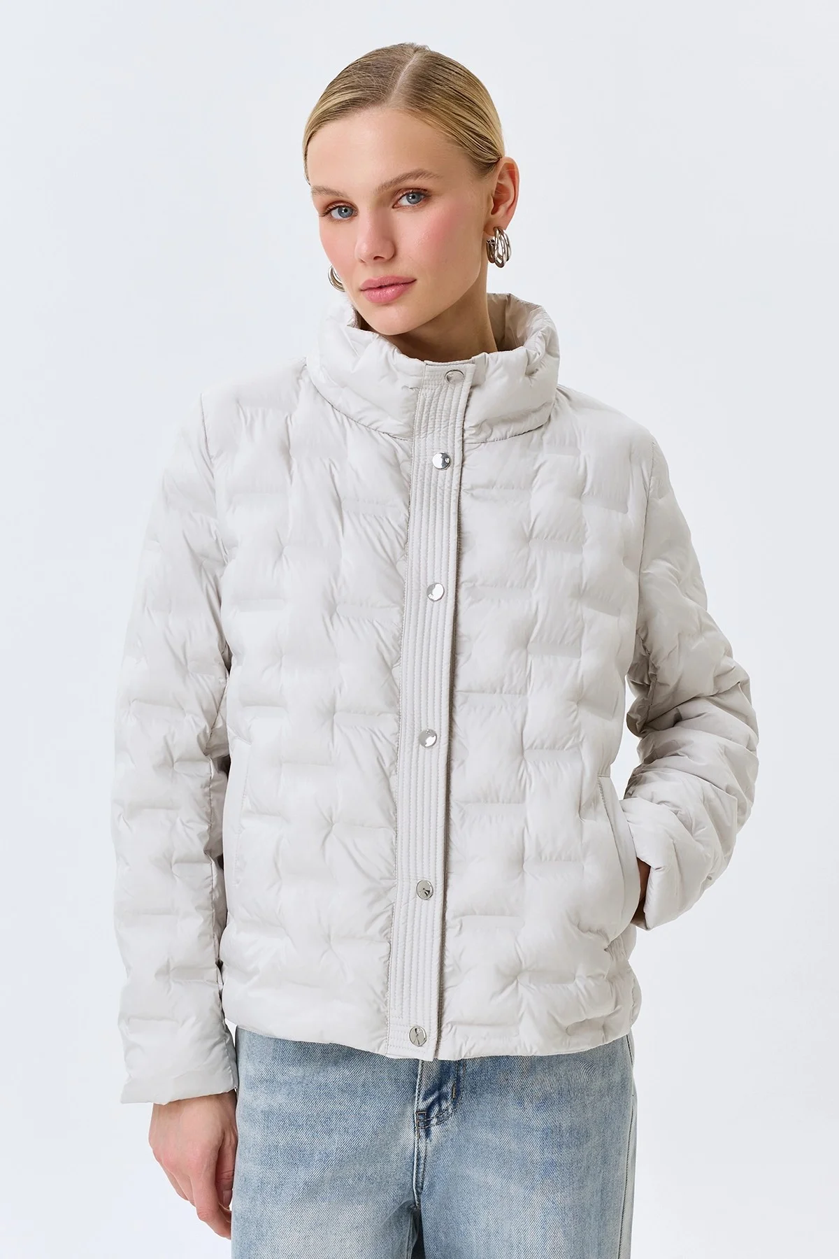 Куртка с абстрактной стежкой, 42