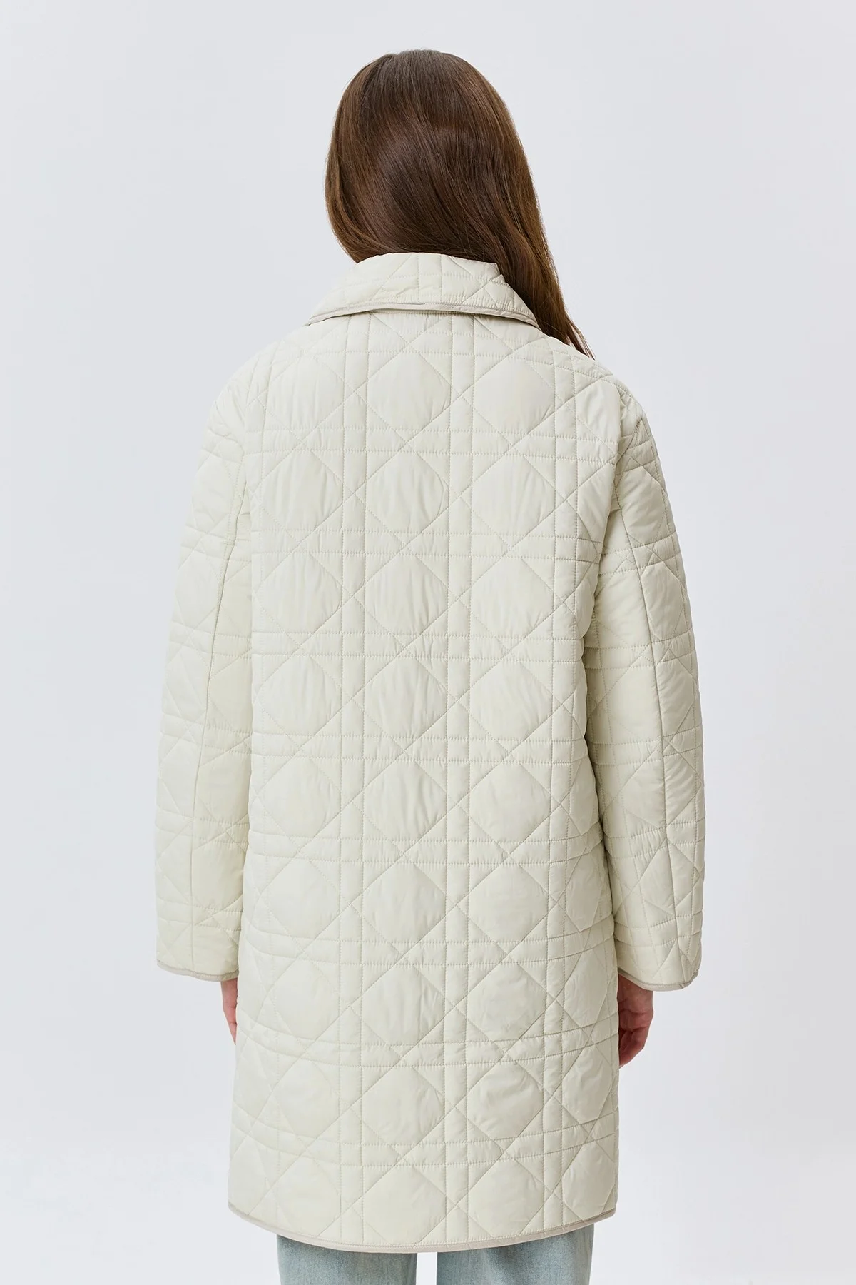 Укороченное стеганое пальто , 44