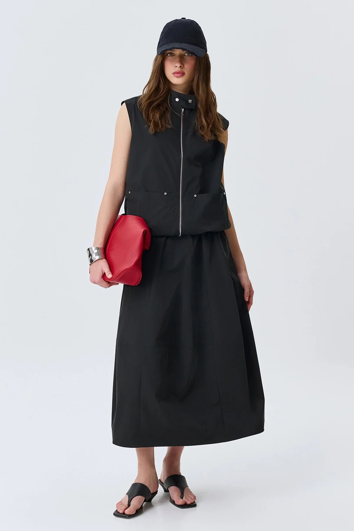 Объемная юбка-миди, 42