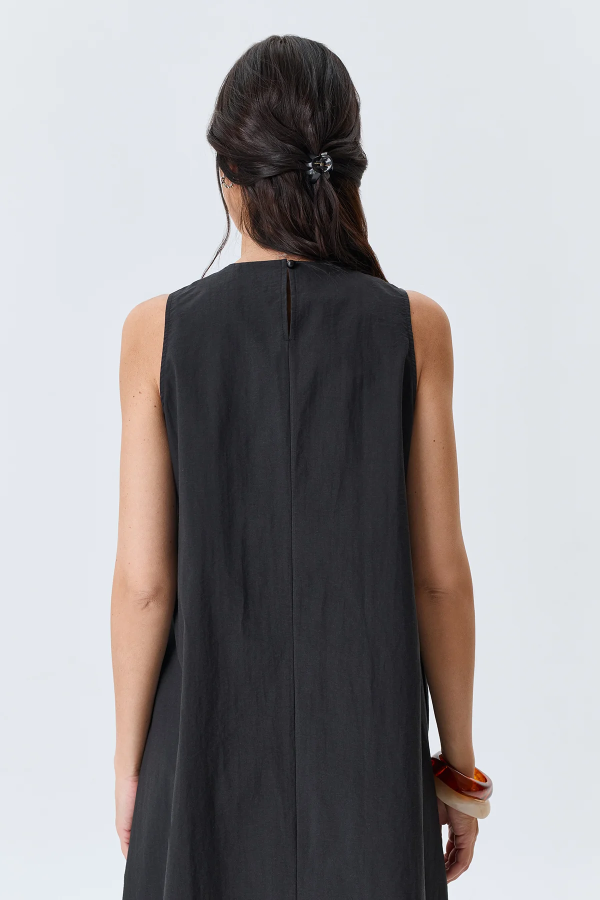 Платье макси с акцентными складками, 52