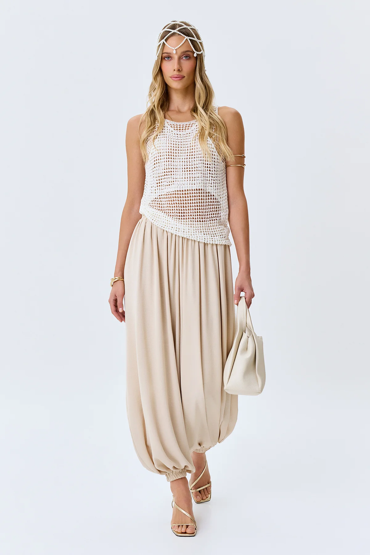 Топ ажурный вязаный вечерний, 48