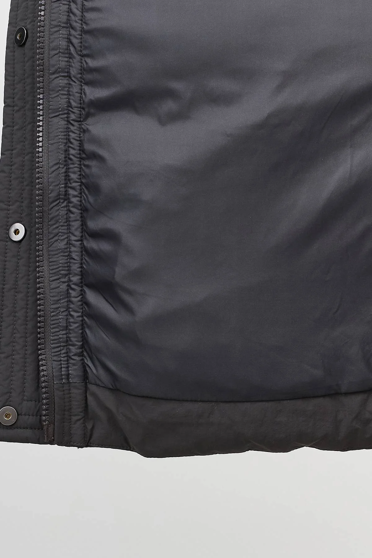 Лимитированная серия графитовая куртка с четким кроем и асимметрией с варежками, 50