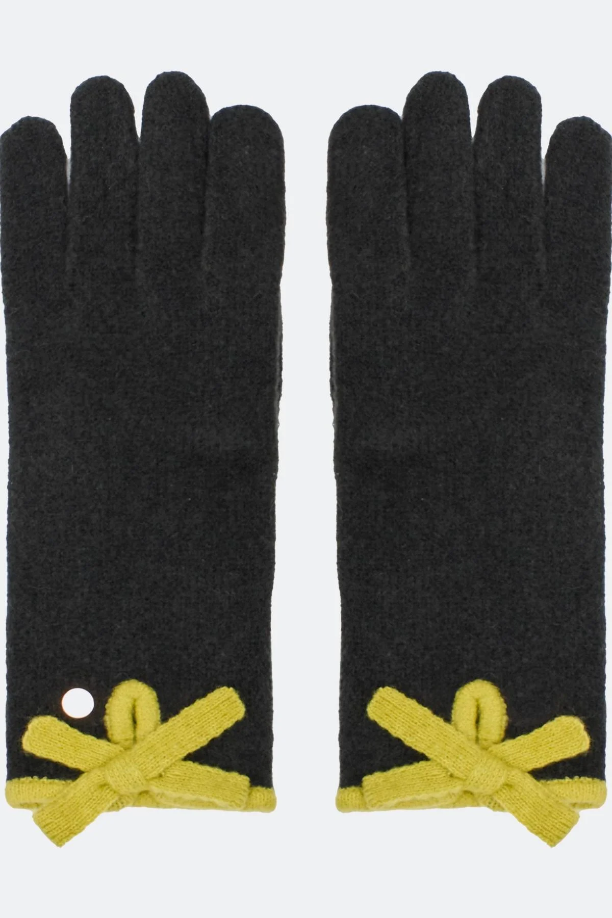 Вязаные перчатки с контрастной отделкой, One