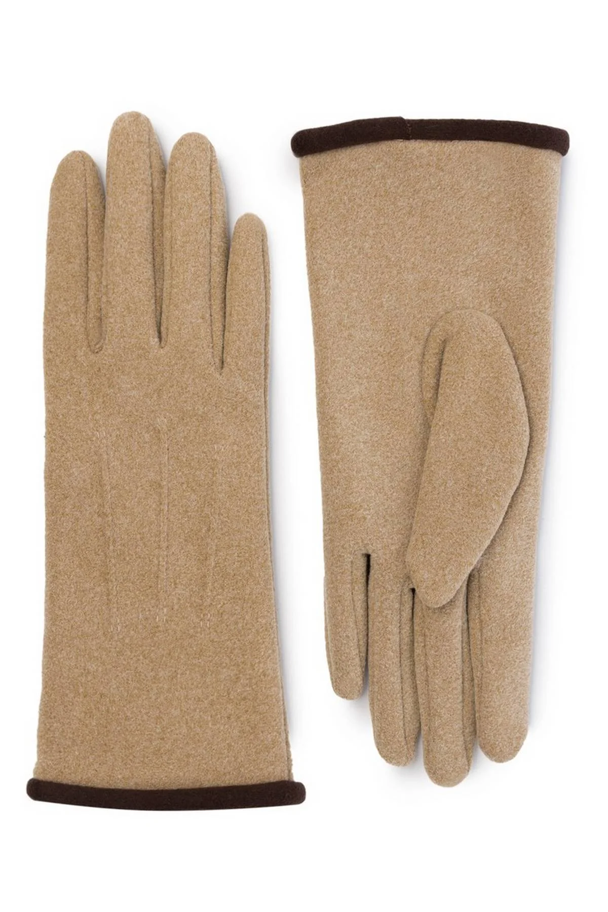 Перчатки бежевые, M