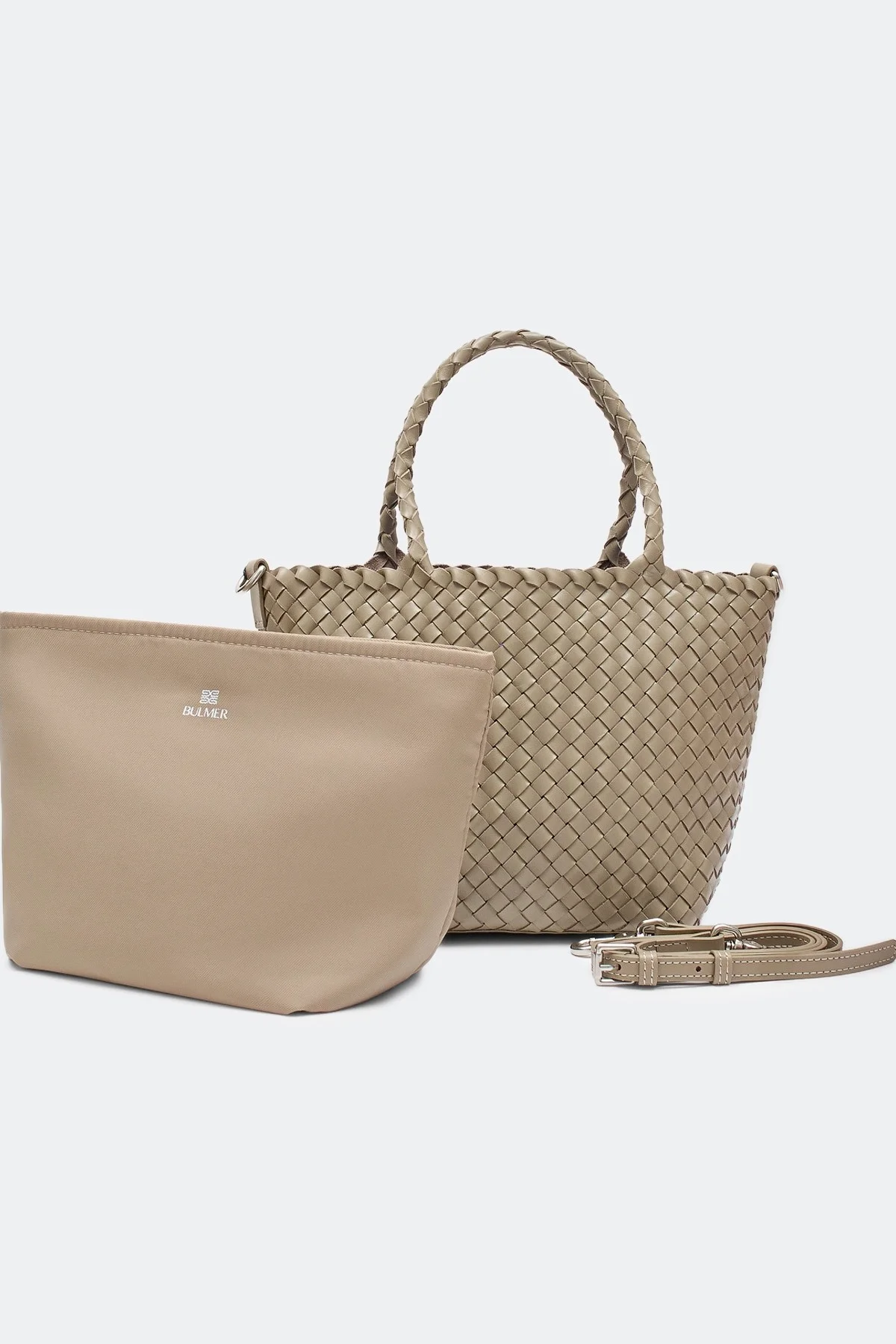 Плетеная сумка с косметичкой, One