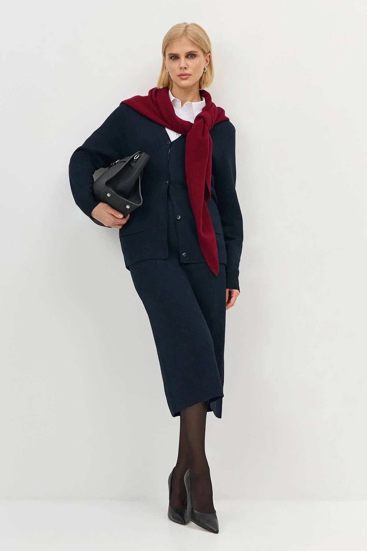 Жакардовая юбка с блеском, 36