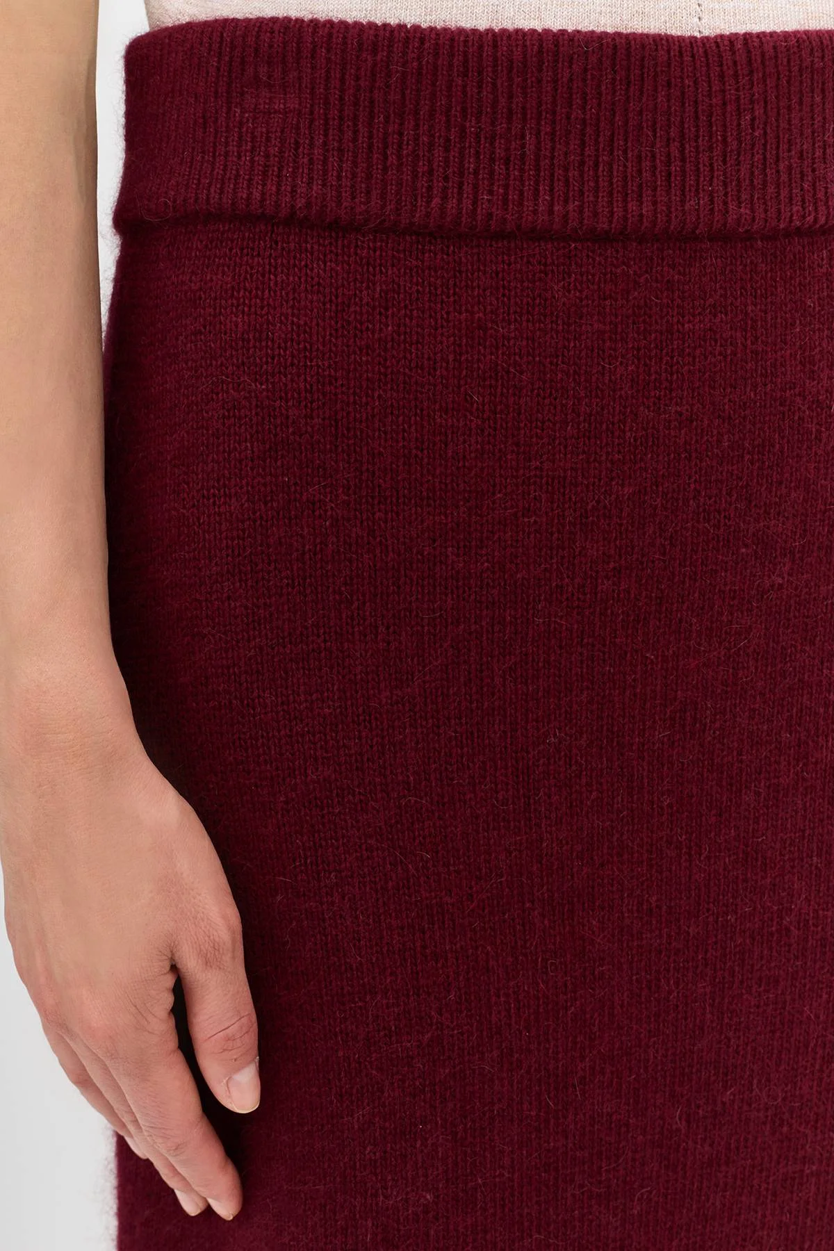 Лимитированная серия вязаная юбка с ангорой и ремень, 44