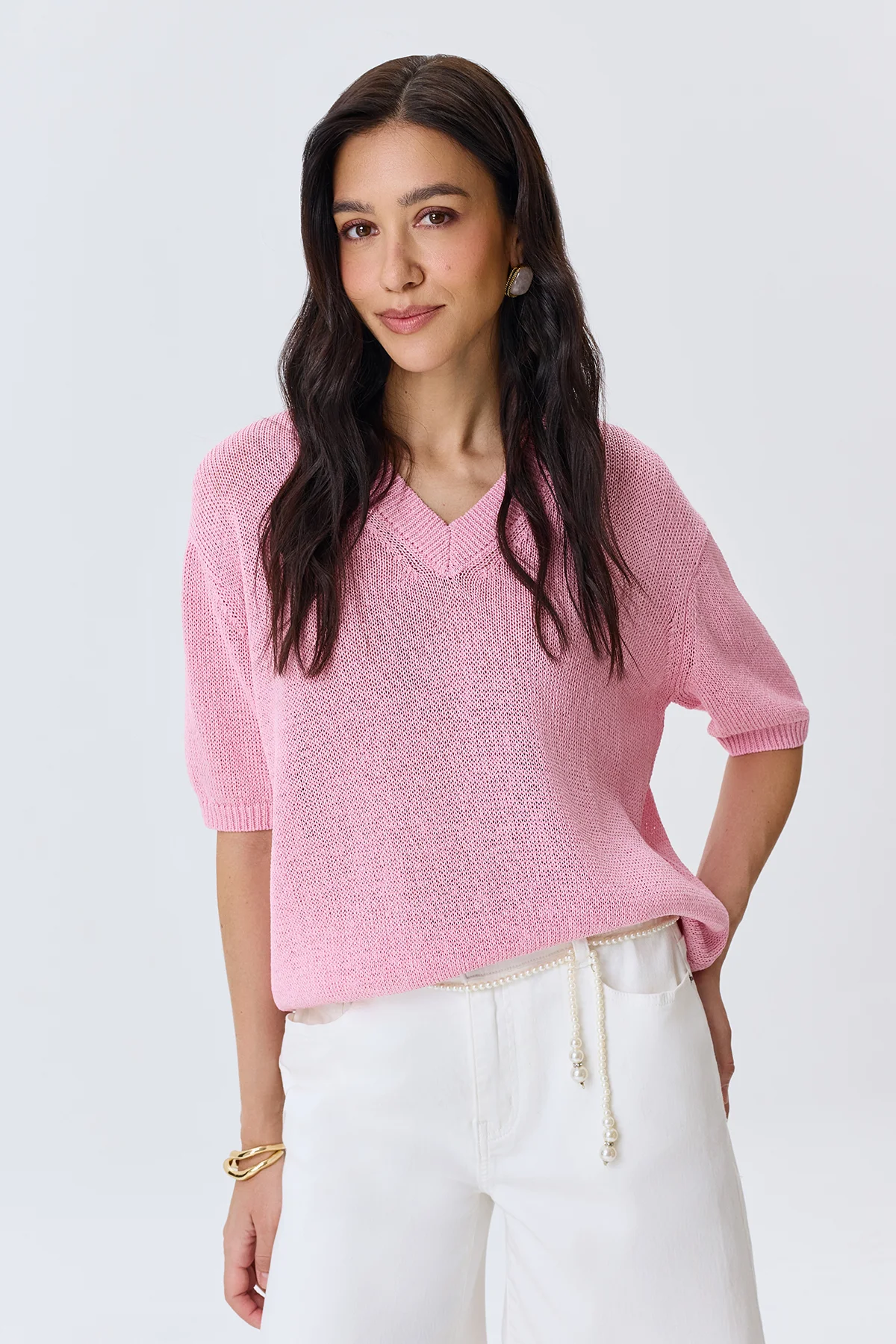 Вязаный джемпер из вискозы, 52