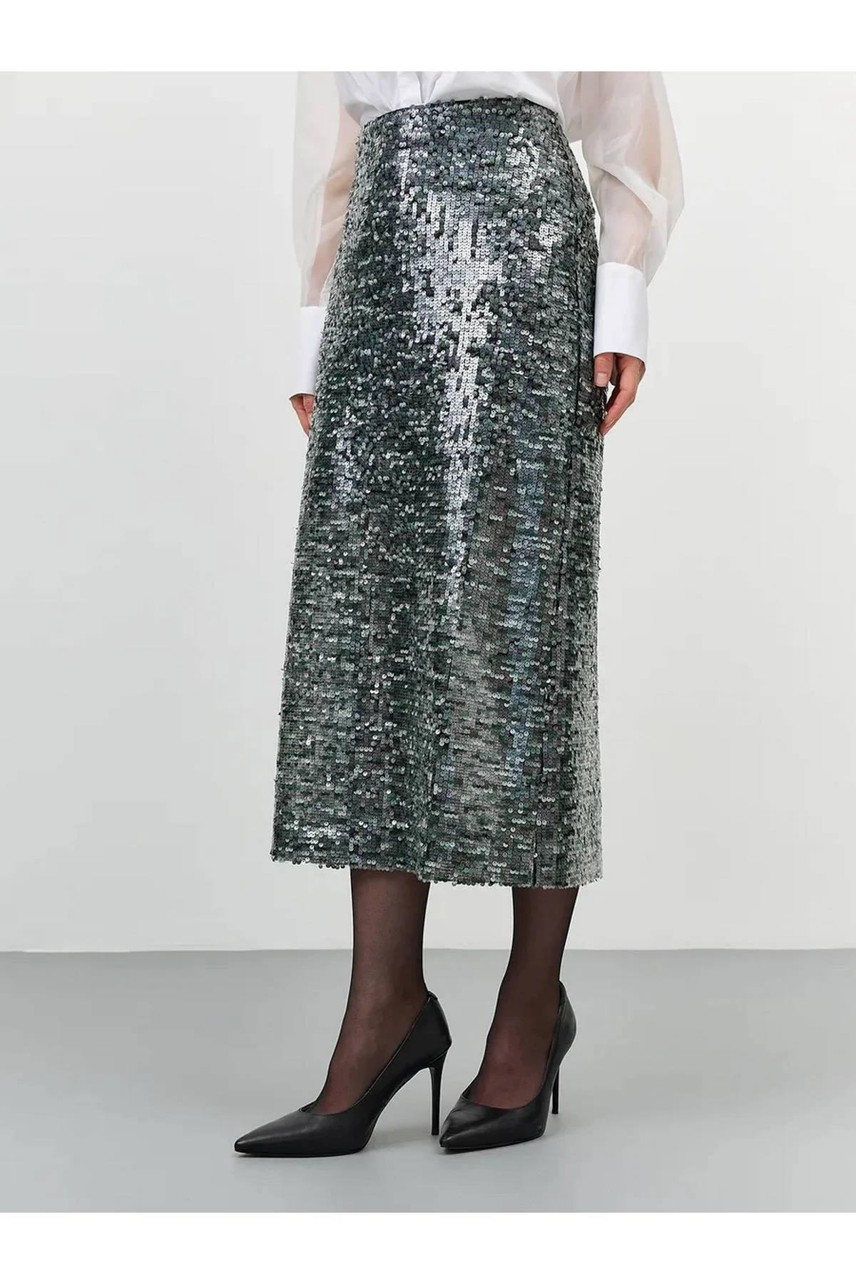 Лимитированная серия юбка с паетками и ремень, 44 Лимитированная серия юбка с паетками и ремень, 44