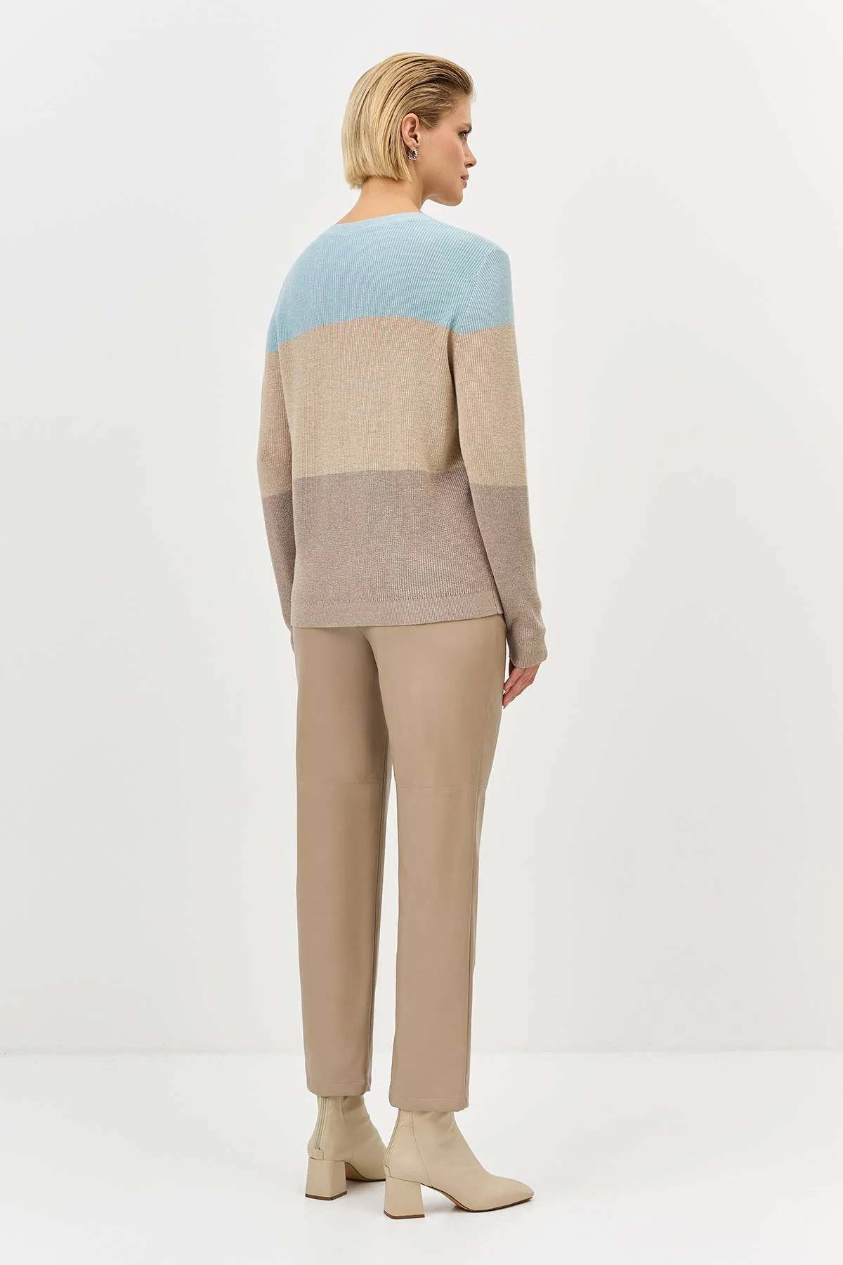 Лимитированная серия джемпер Сolor block и ремень, 44