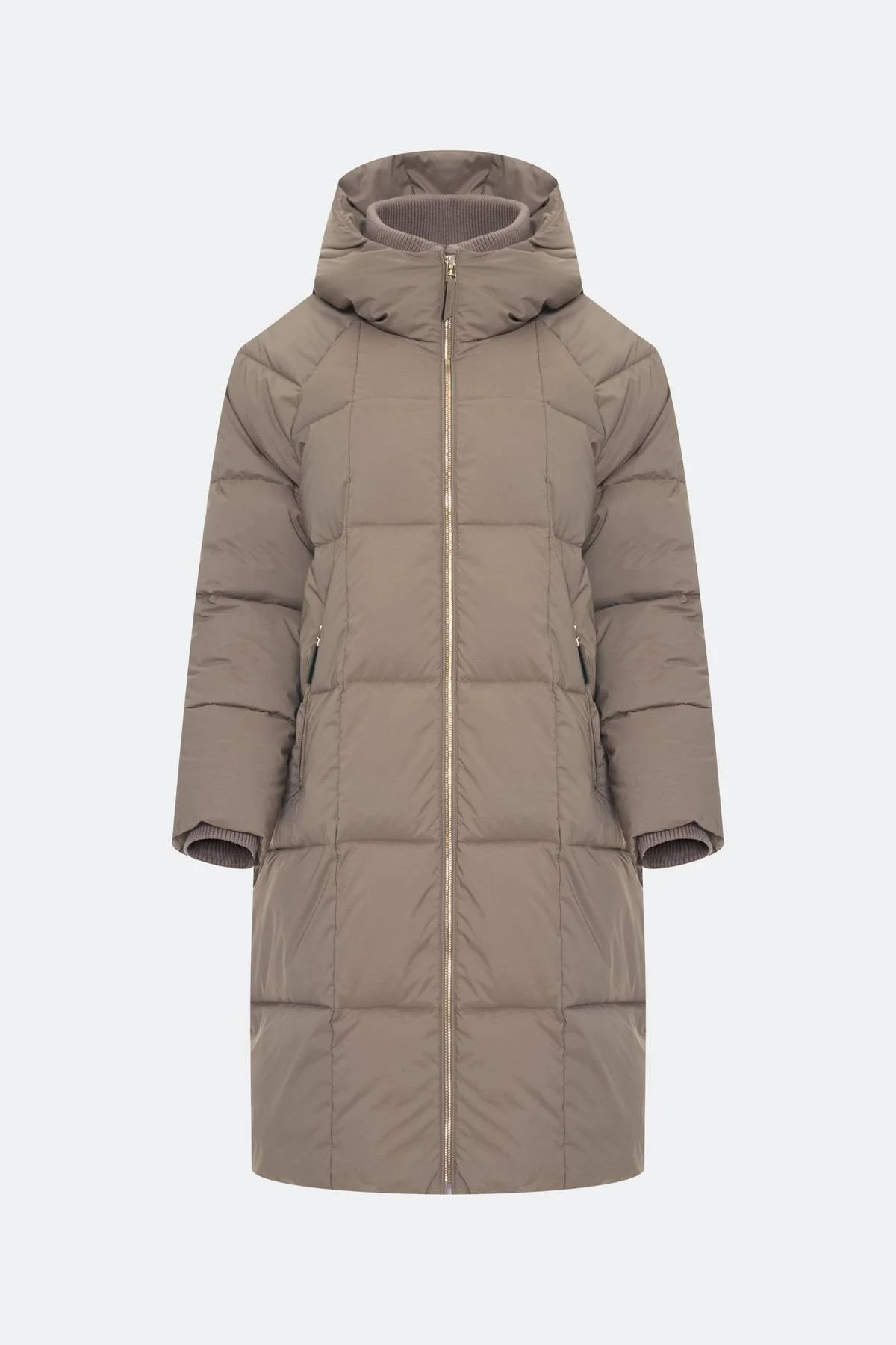 Теплое пальто с квадратной стежкой, 44