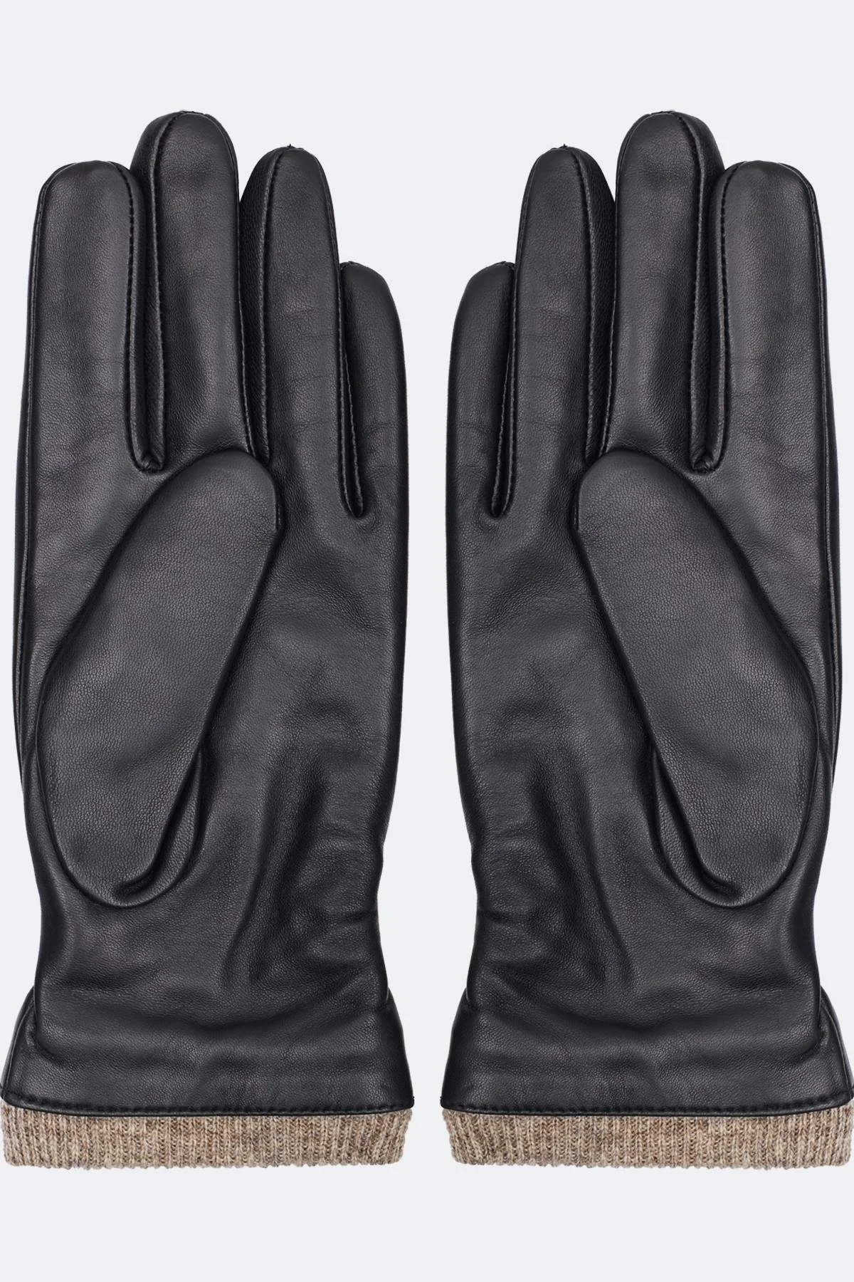 Перчатки из натуральной кожи с манжетами, 7,5