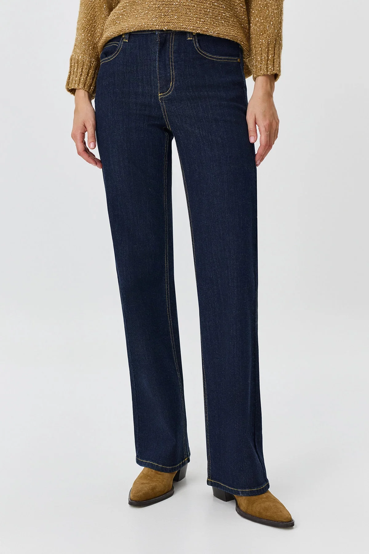 Темно-синие джинсы Straight fit, 46