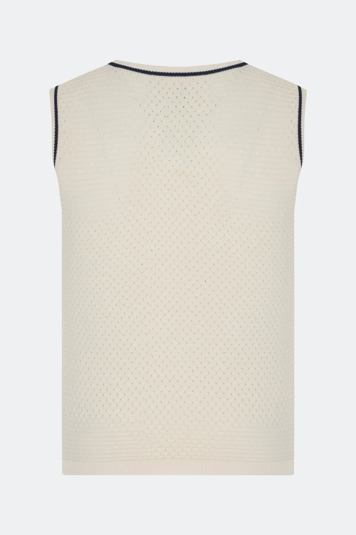 Ажурный топ с контрастными кантами, 44