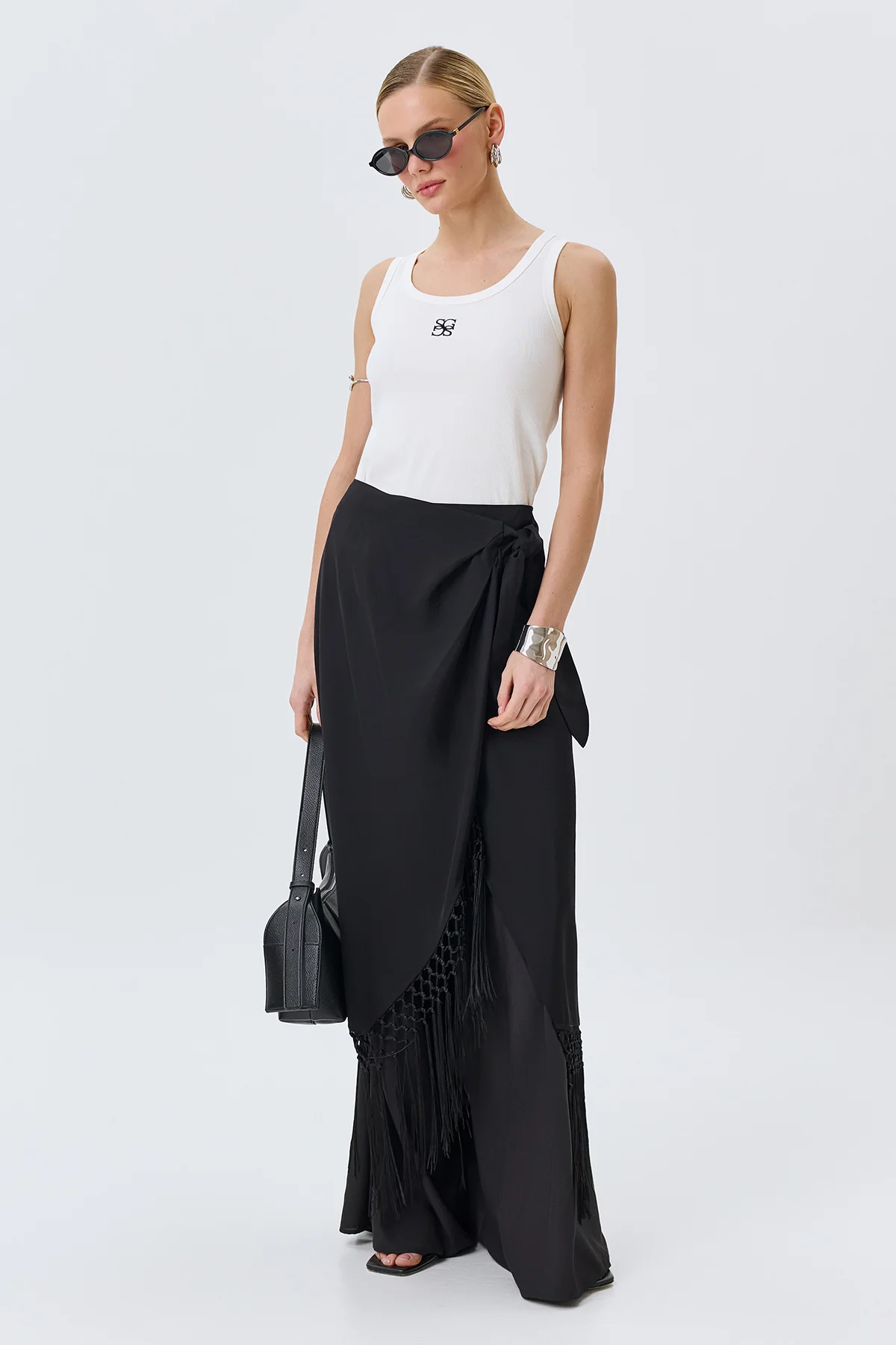 Широкие брюки палаццо, 42