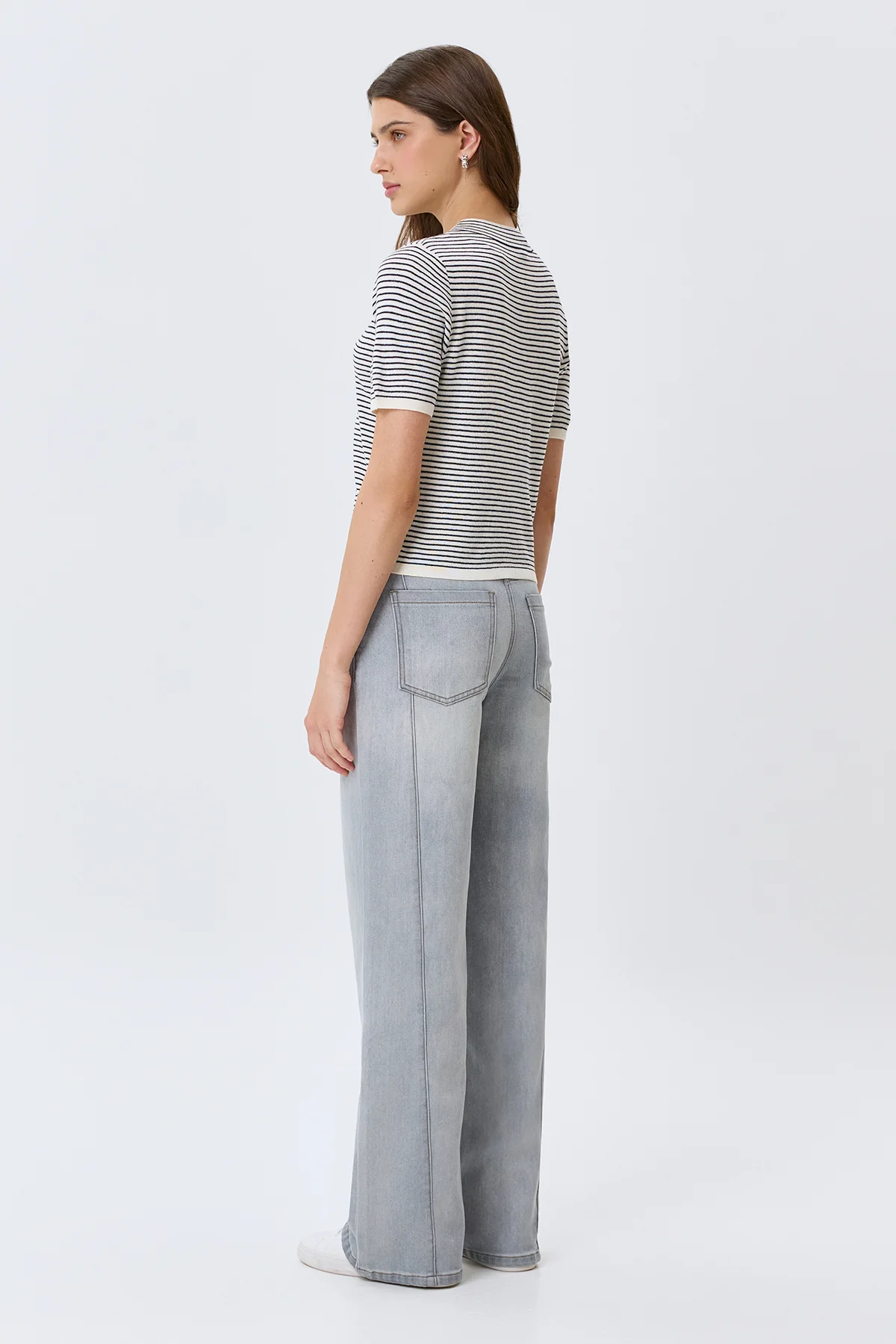 Джемпер в тонкую полоску, 50