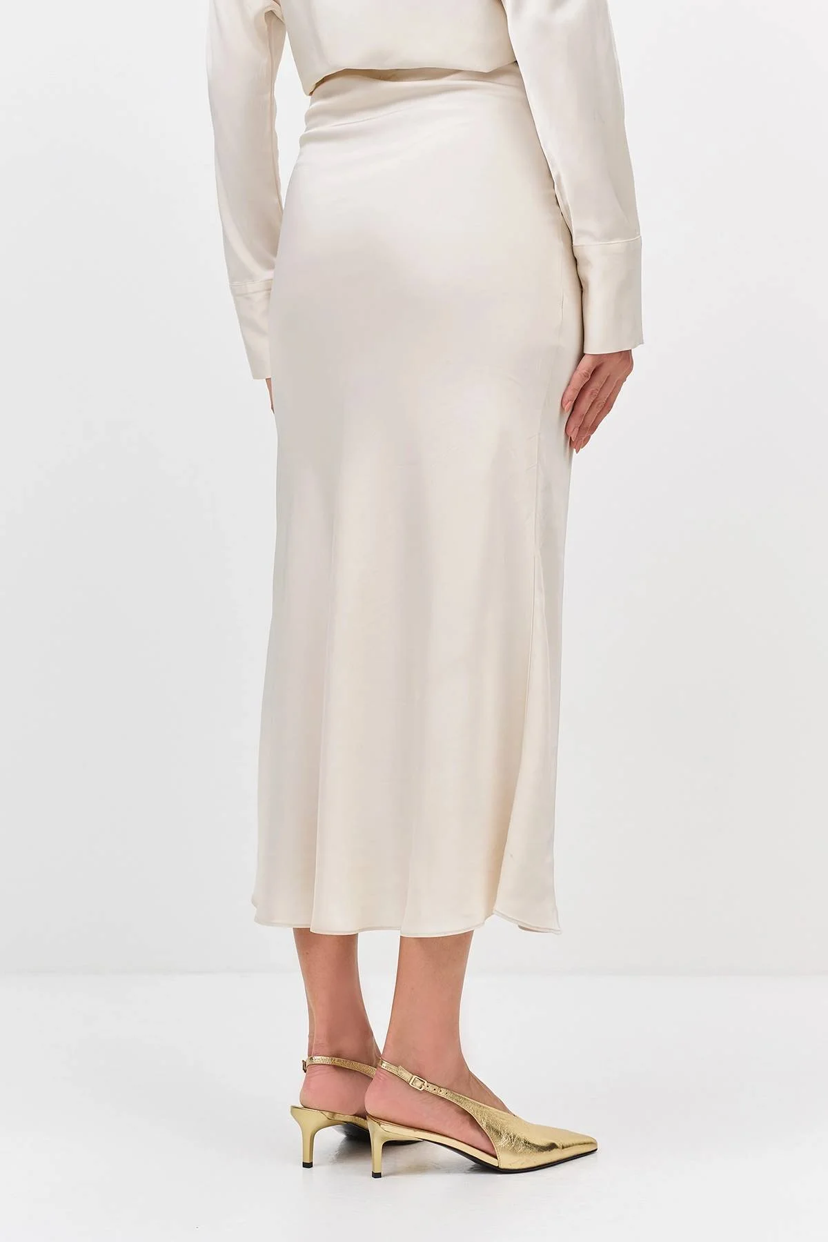 Шелковистая юбка-макси из 100% вискозы, 40