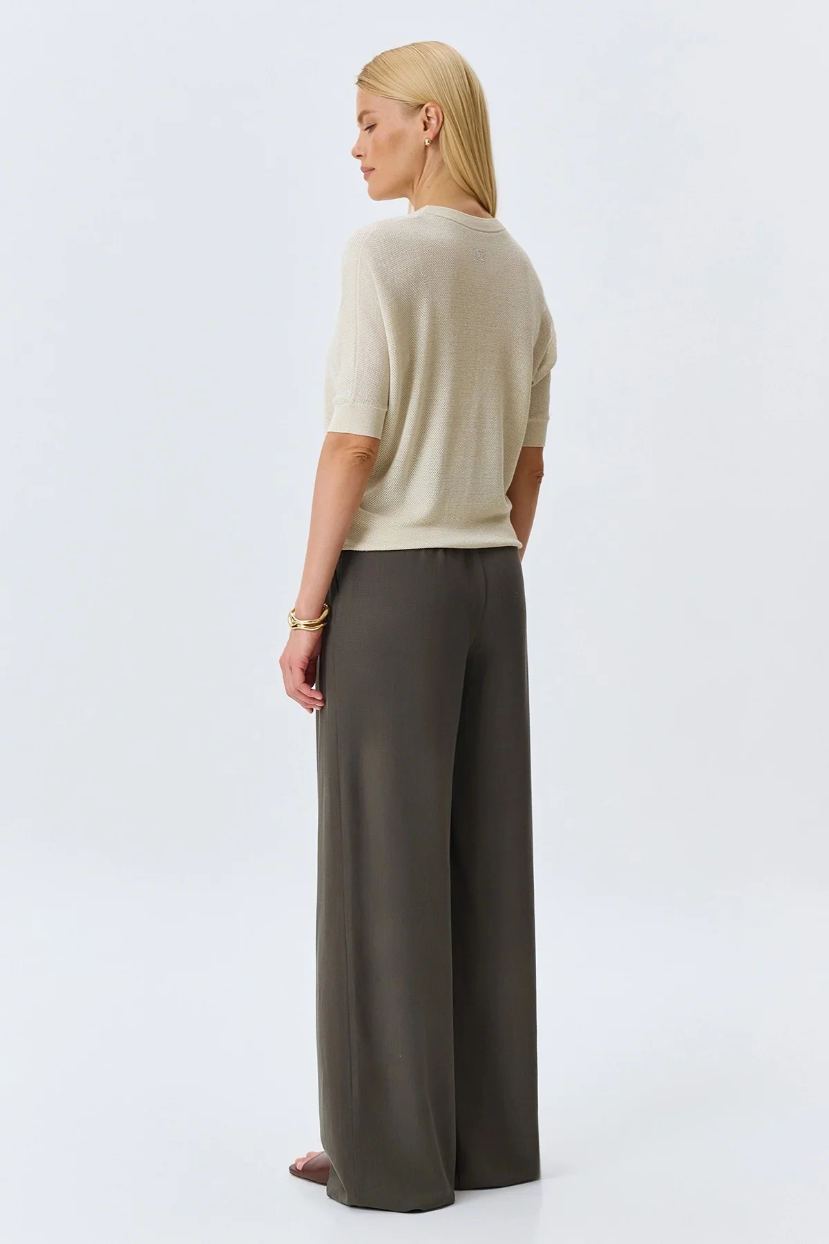 Брюки палаццо из 100% тенселя, 44