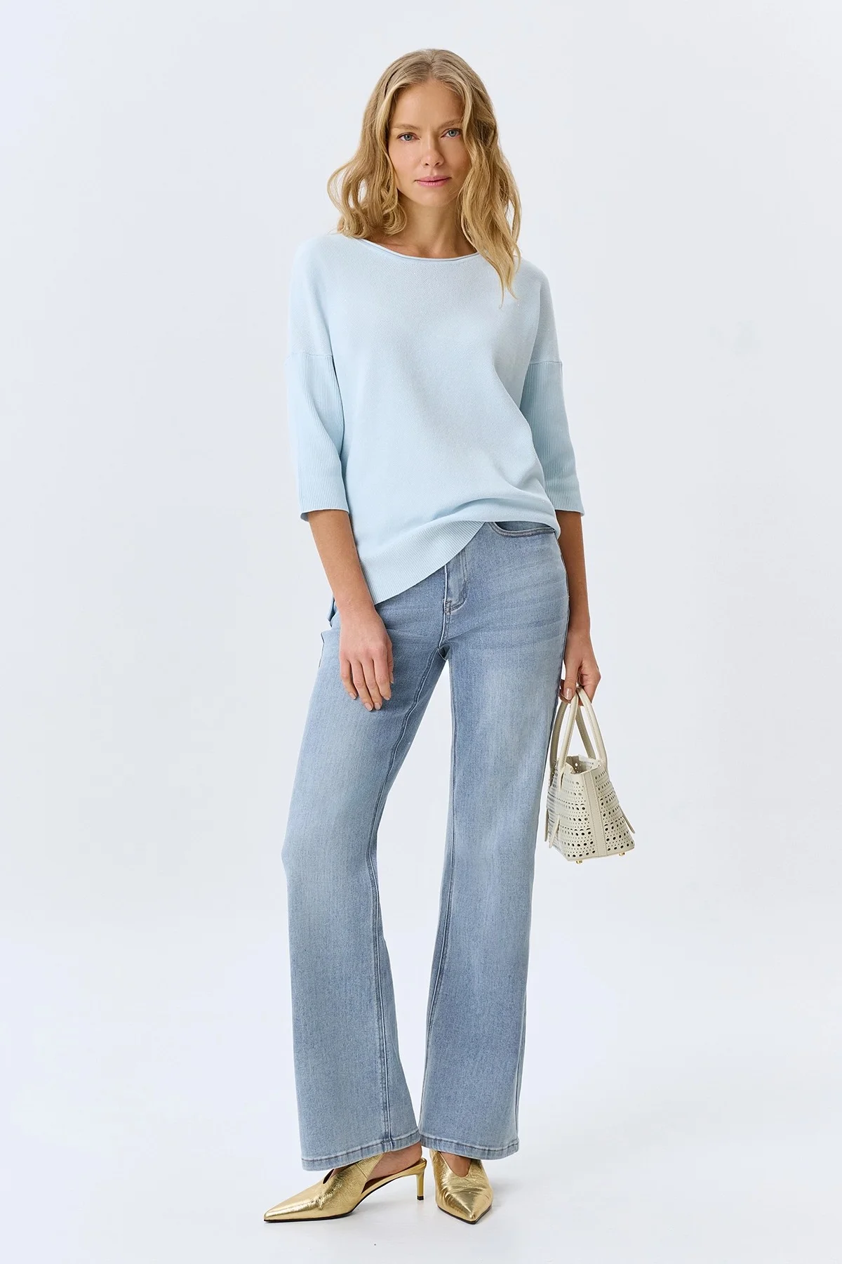 Джемпер с пайетками из модала, 38