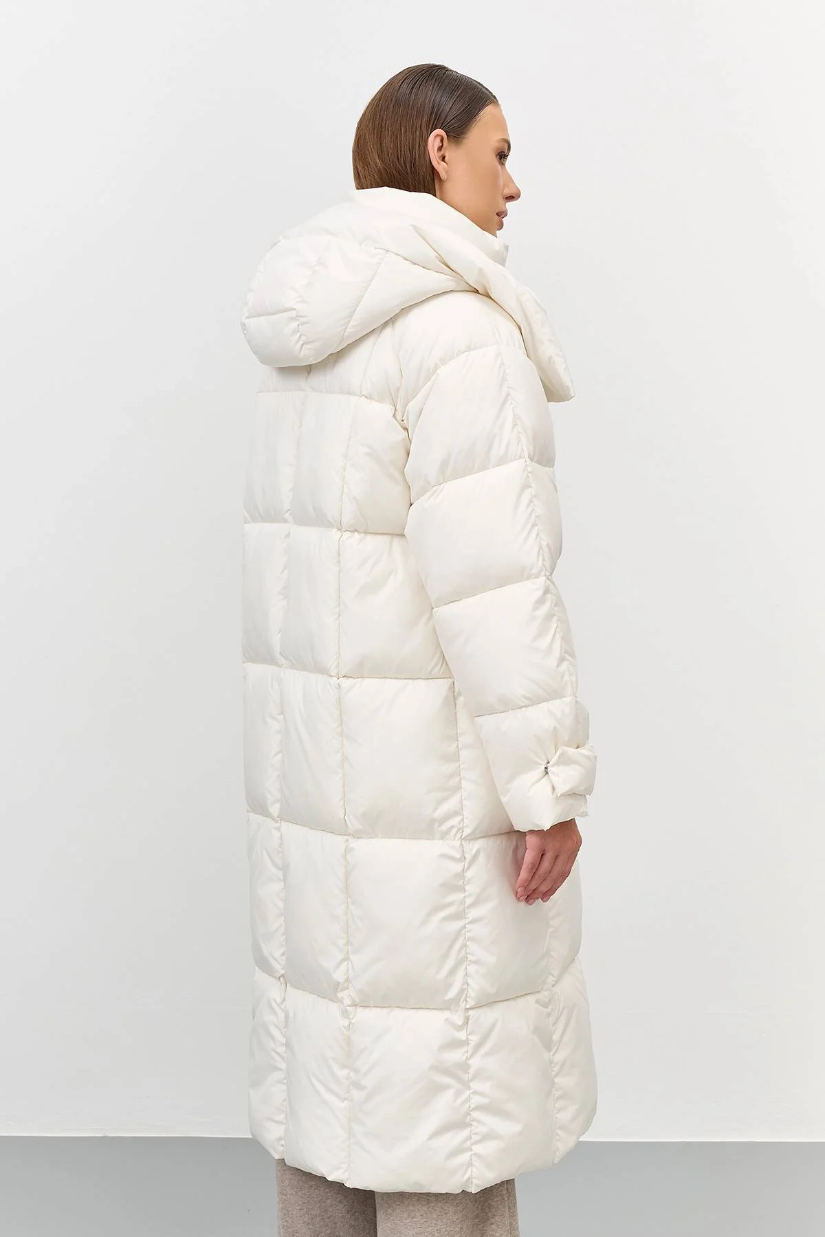 Лимитированная серия теплое пальто Oversize с палантином, 44