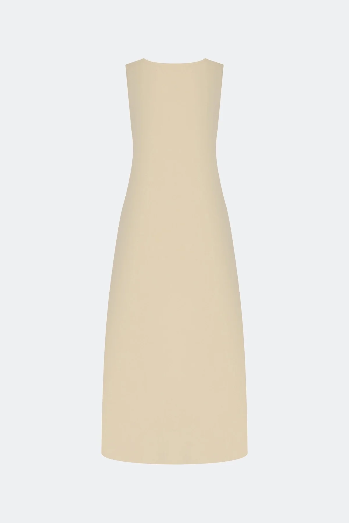 Молочное вязаное платье из лиоцелла, 44