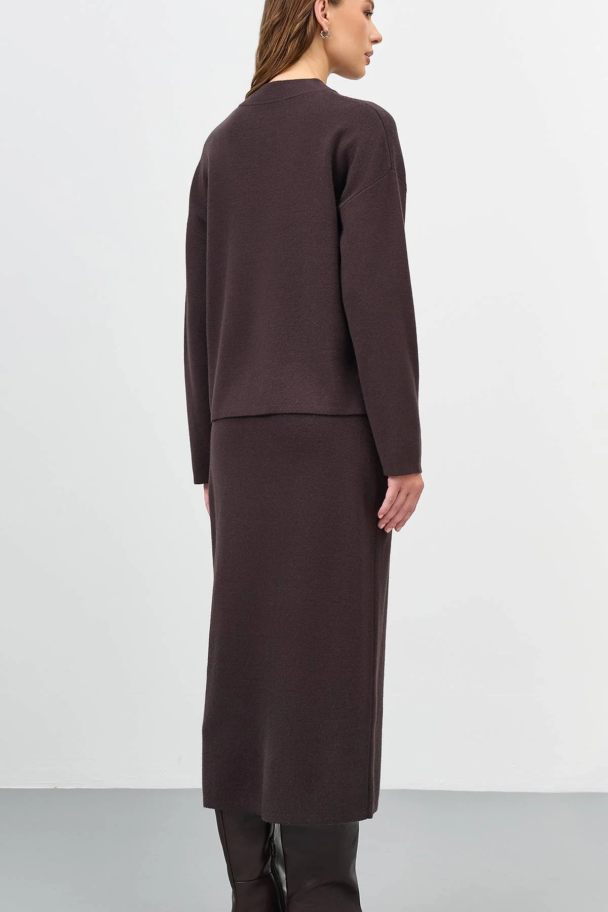 Вязаная юбка-карандаш, 50