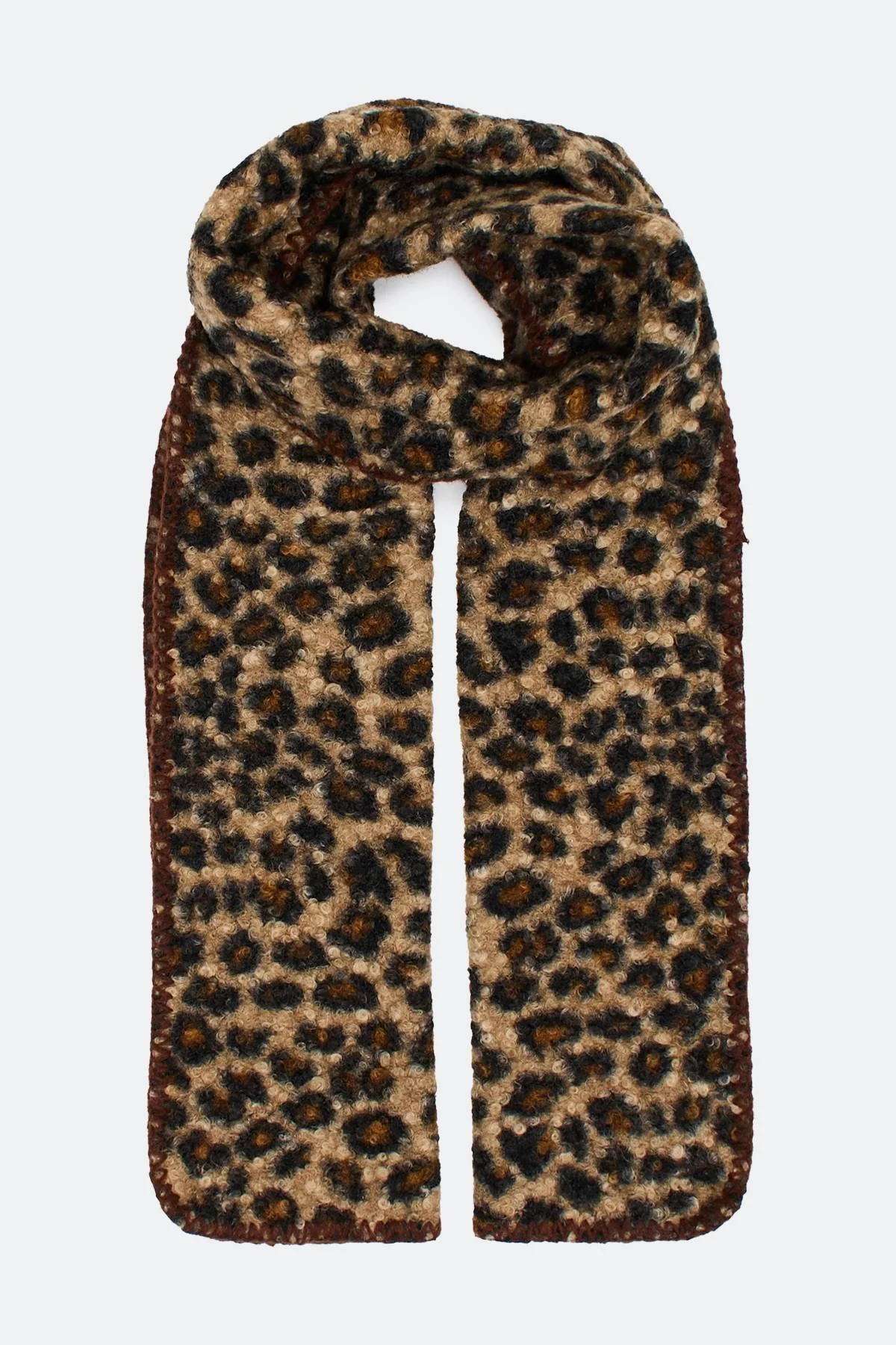 Мягкий шарф с анималистичным принтом, One