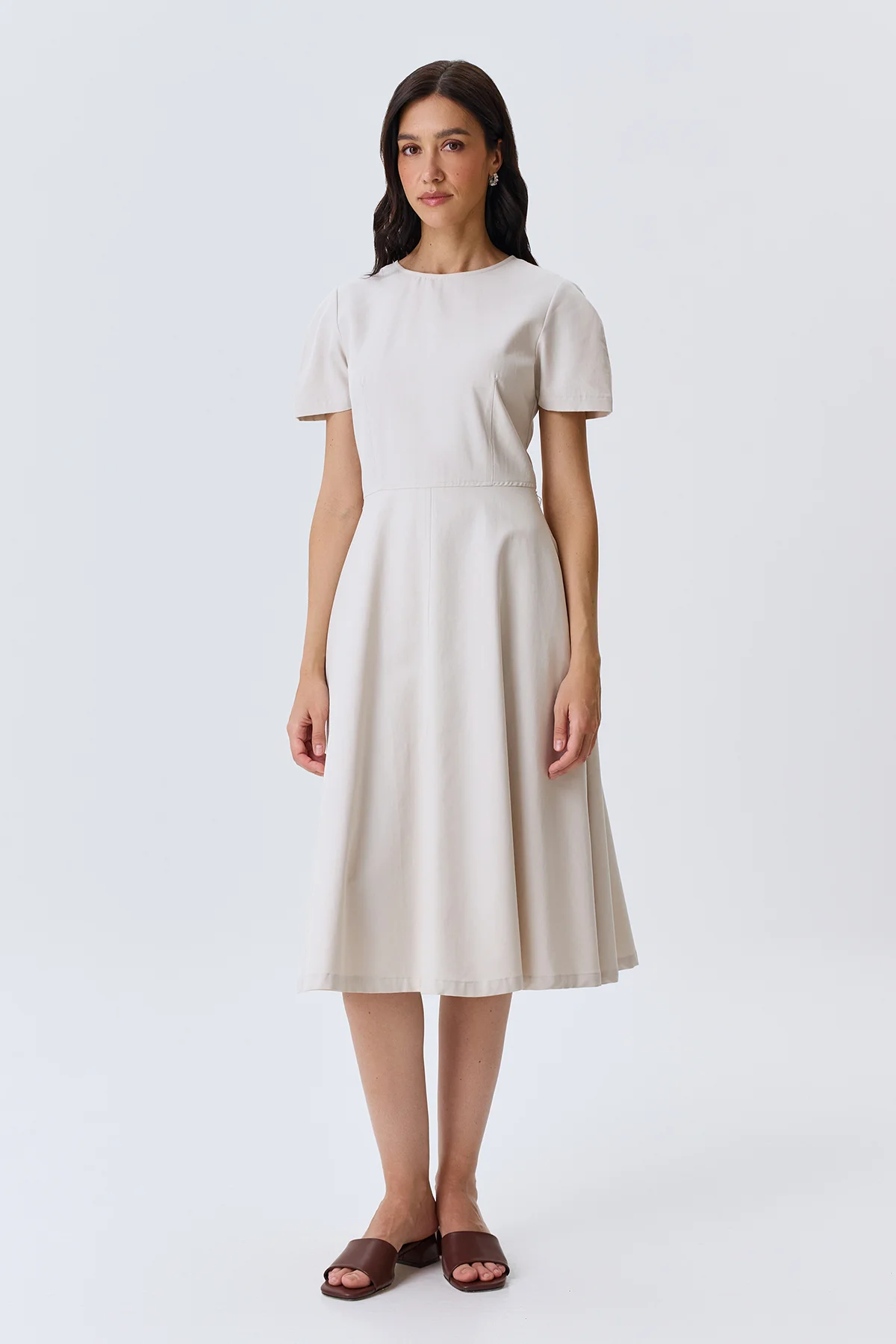 Платье из тенселя с ремнем, 50