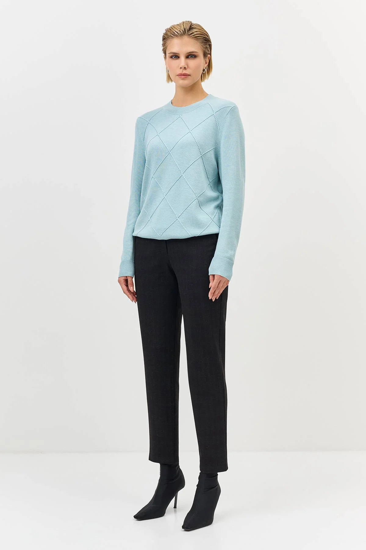 Лимитированная серия джемпер фактурной вязки и ремень, 36