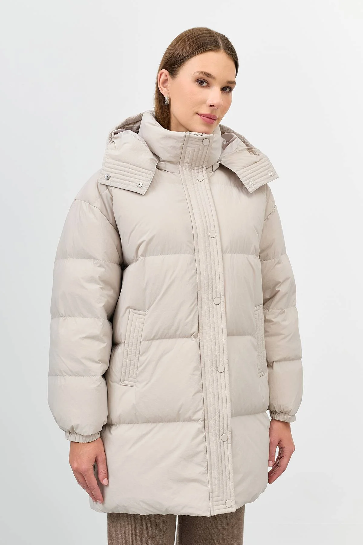 Лимитированная серия пуховик с варежками  , 48