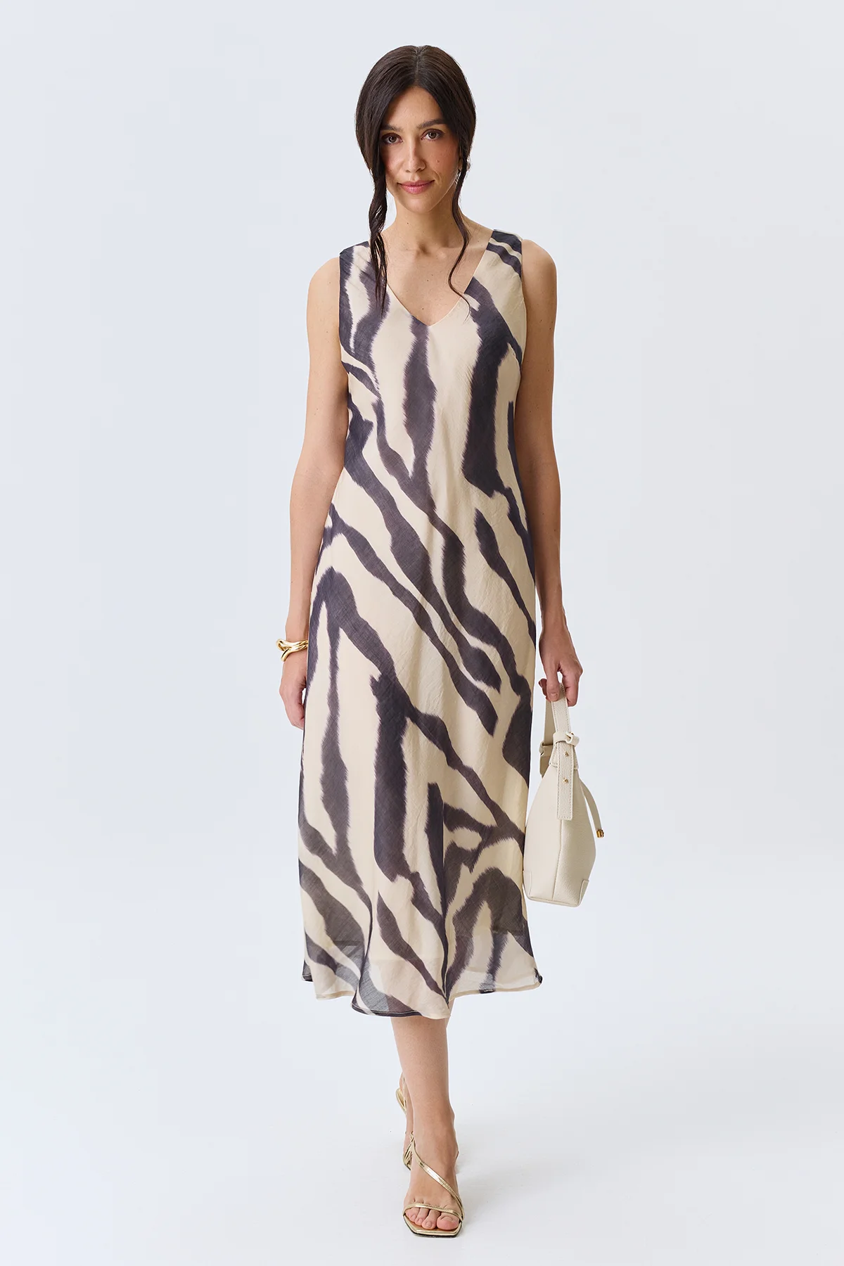 Платье-макси из тенселя, 44