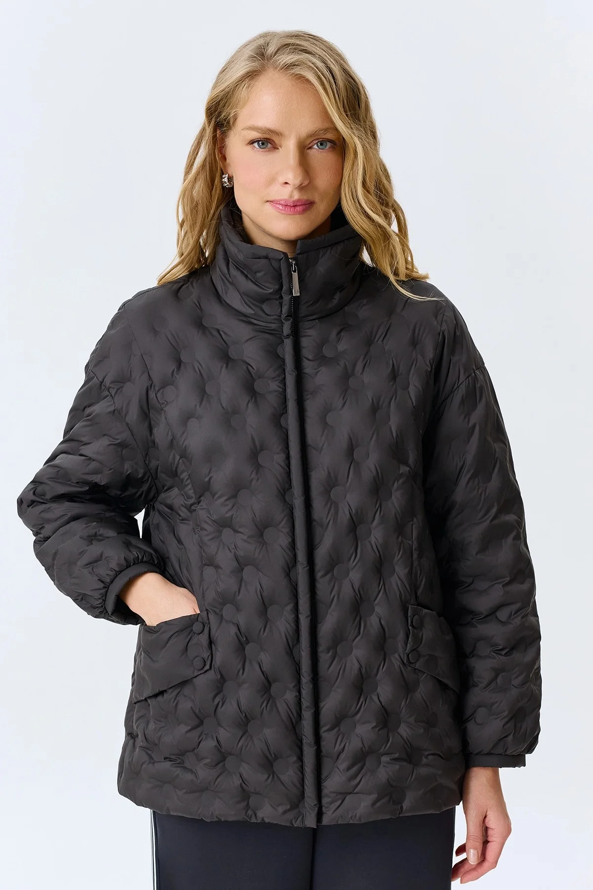 Куртка Oversize с фантазийной стежкой, 46