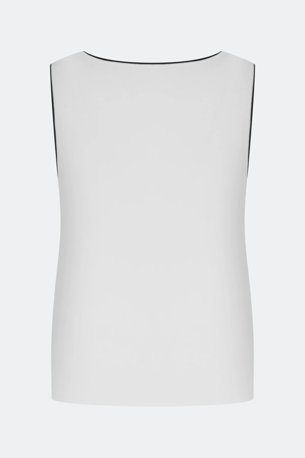 Топ из вискозы с контрастным кантом, 48