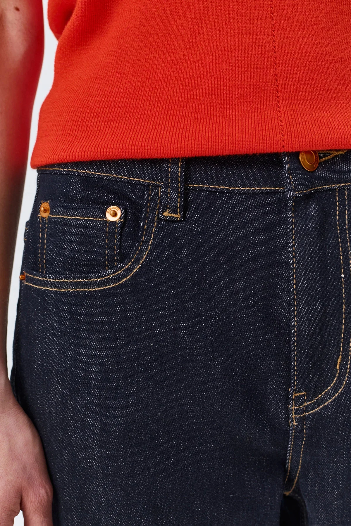 Классические джинсы Straight fit, т-синий, 46