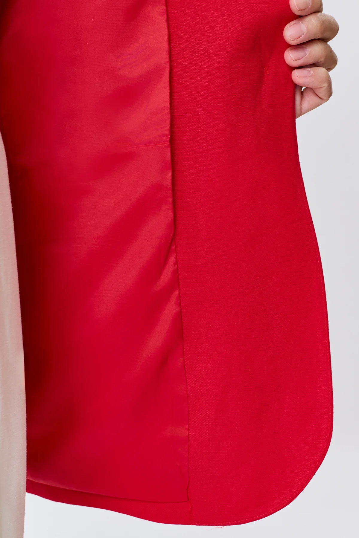 Льняной однобортный жакет, 50