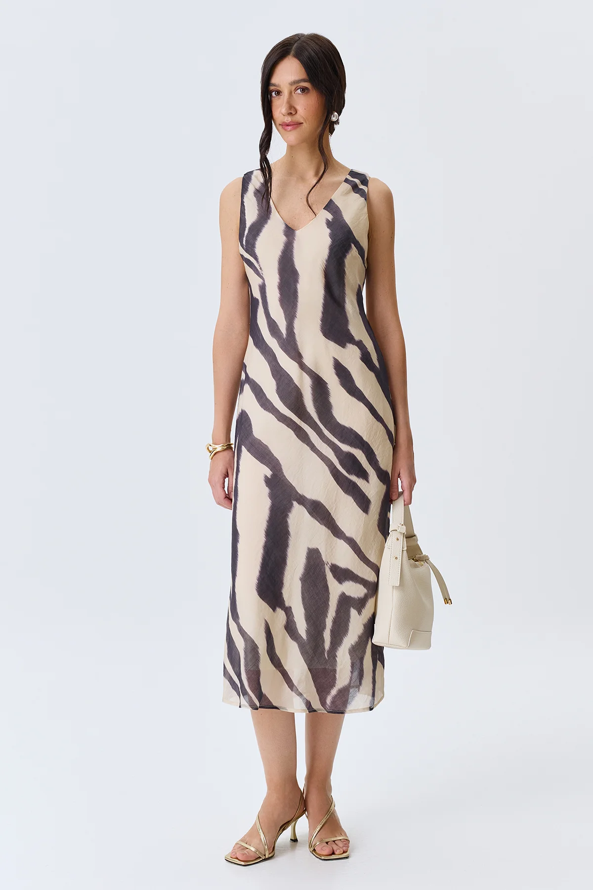 Платье-макси из тенселя, 42