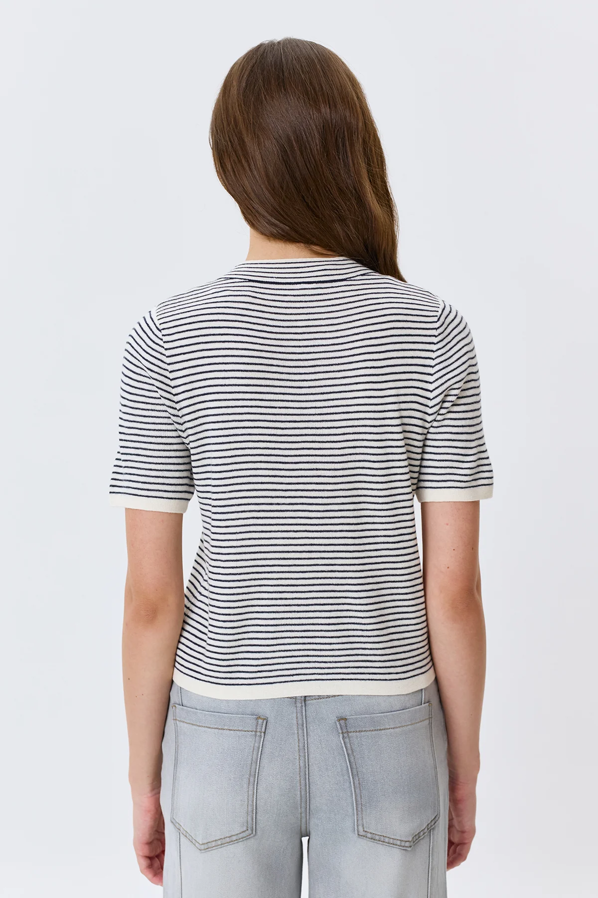 Джемпер в тонкую полоску, 42