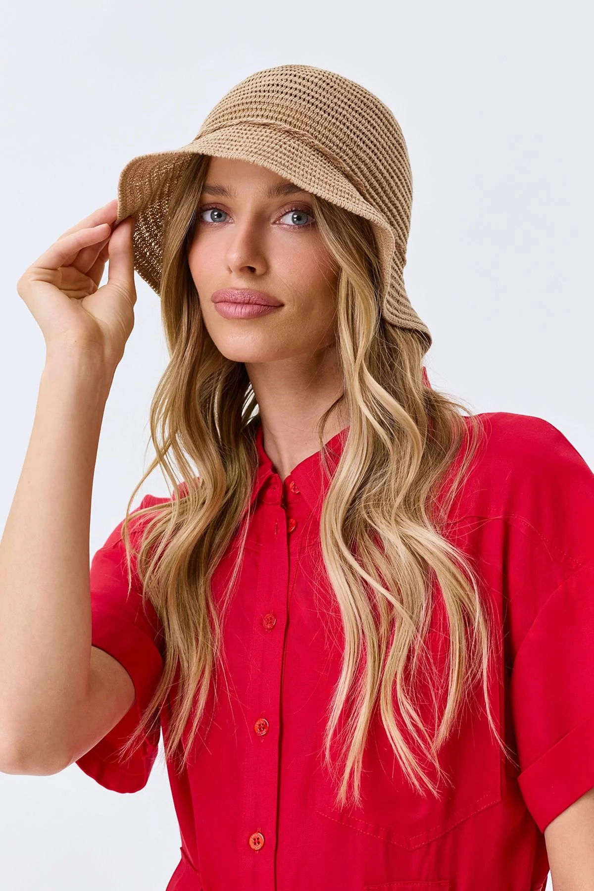 Пляжная плетеная шляпа, One